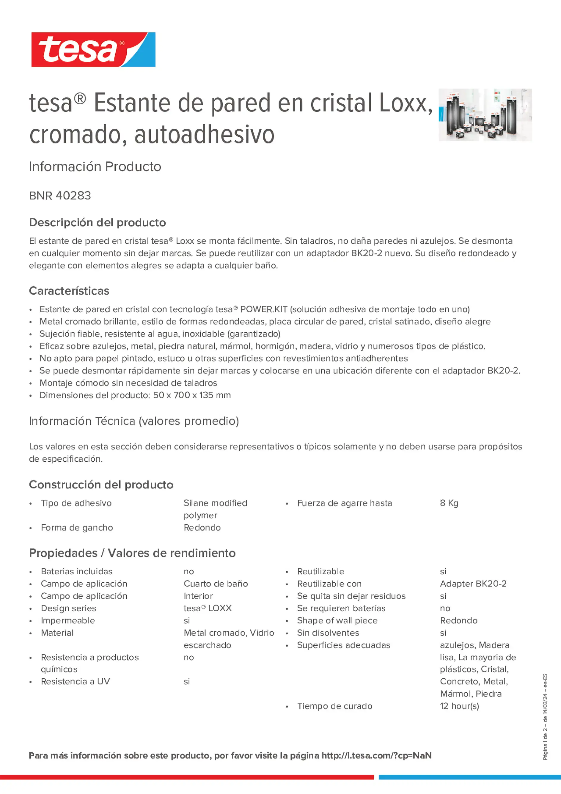 Product information_tesa® 40283_es-ES