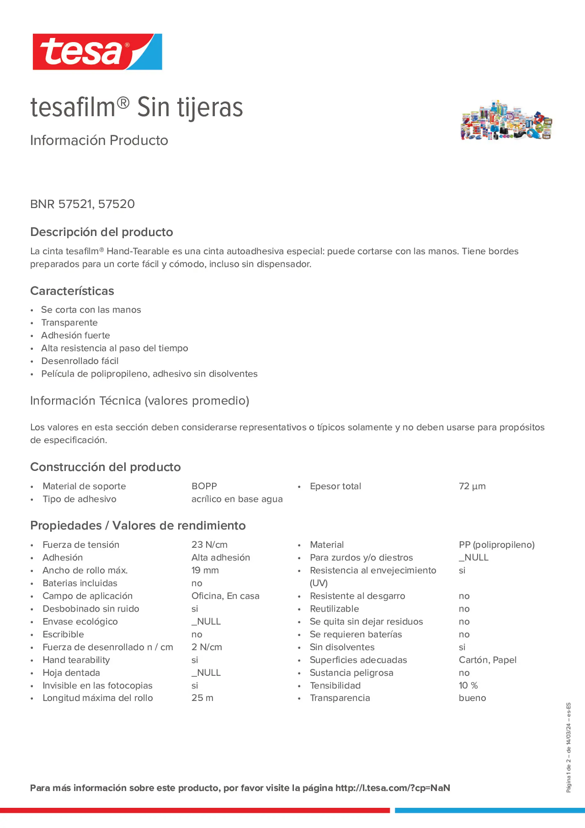 Product information_tesafilm® 57520_es-ES