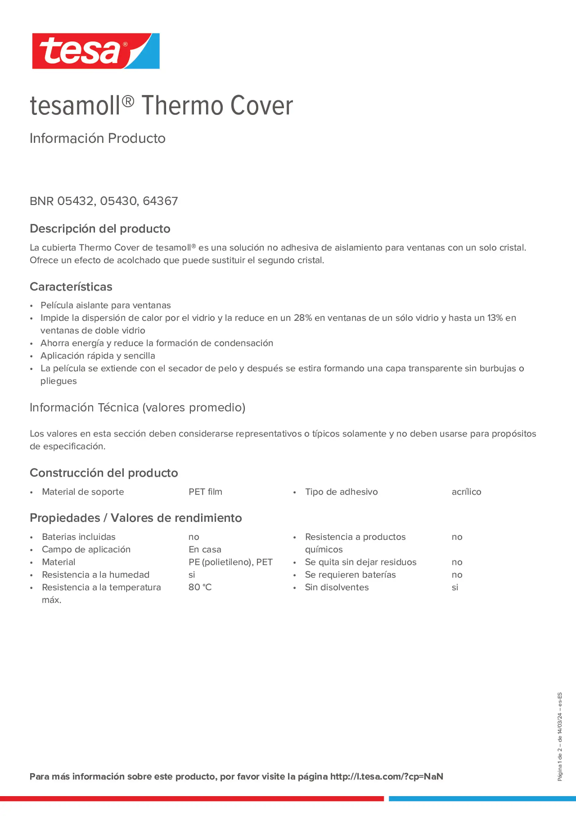 Product information_tesamoll® 5430_es-ES
