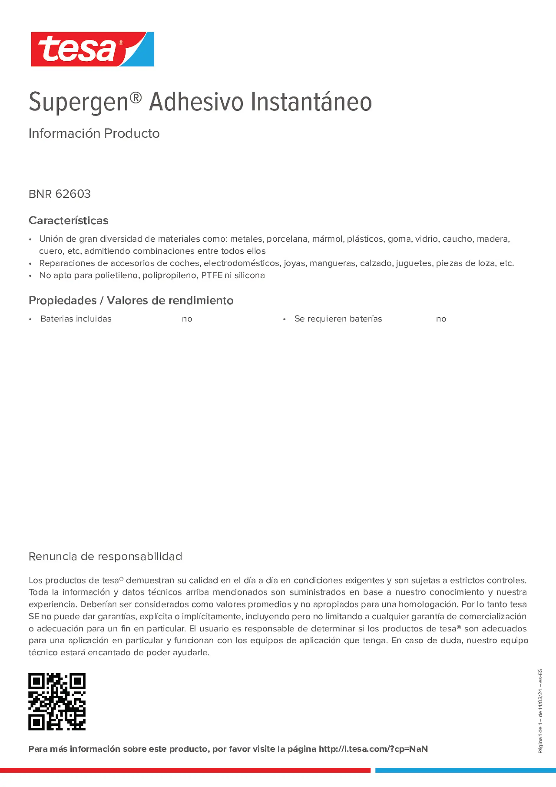 Product information_Supergen® 62603_es-ES