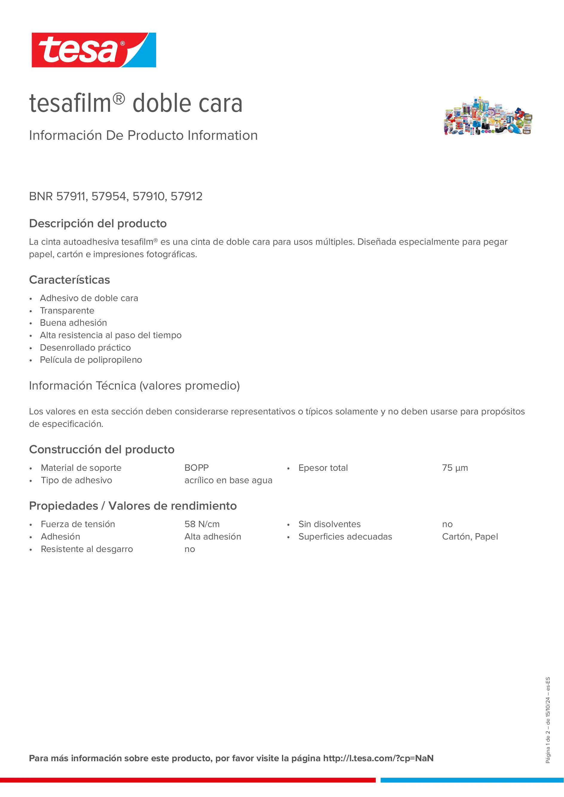 Product information_tesafilm® 57910_es-ES