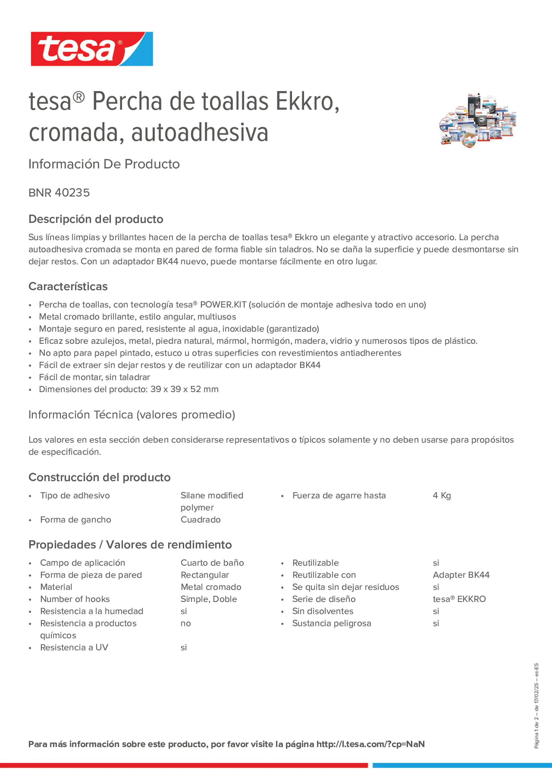 Product information_tesa® 40235_es-ES