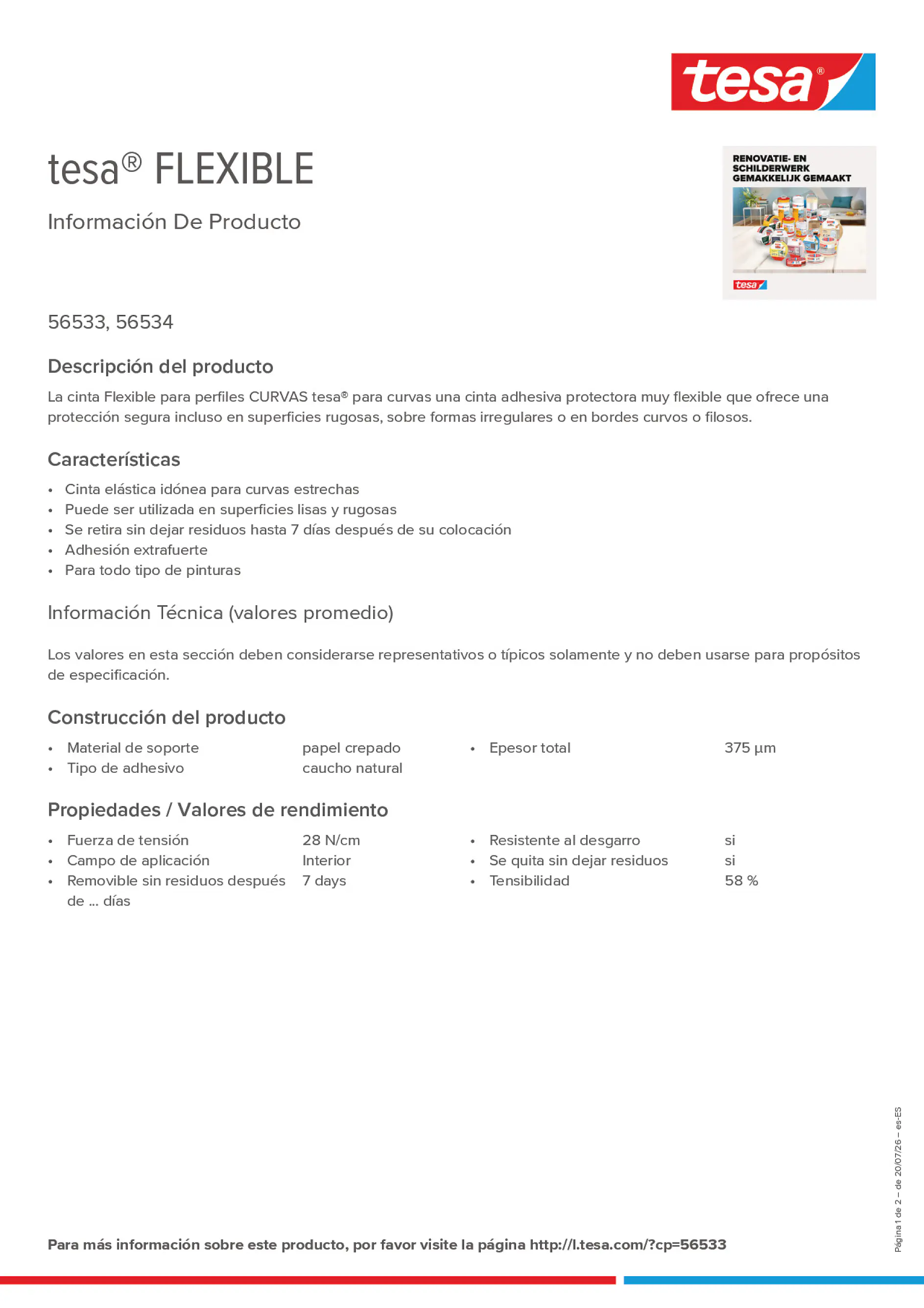 Product information_tesa® 56533_es-ES