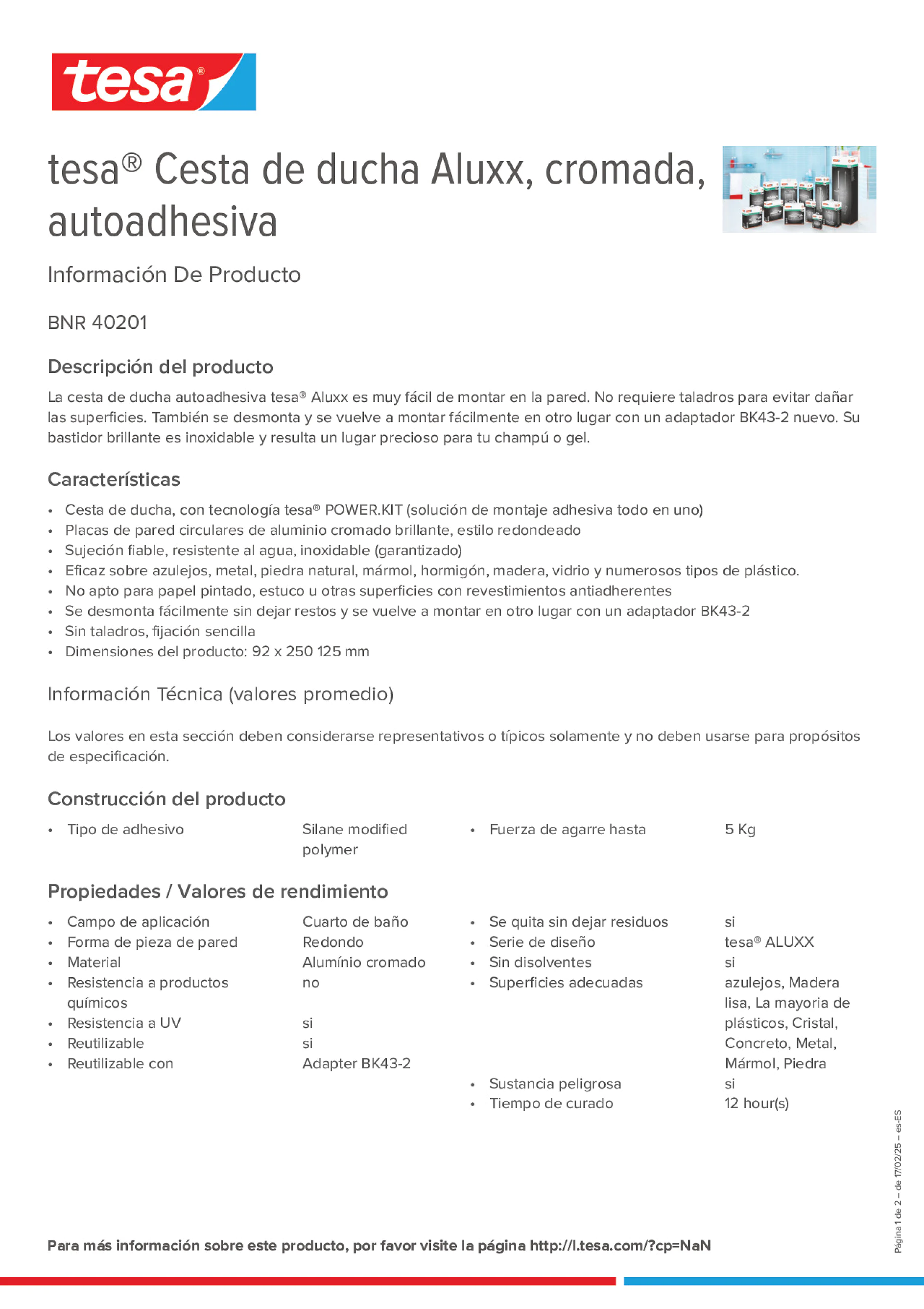 Product information_tesa® 40201_es-ES