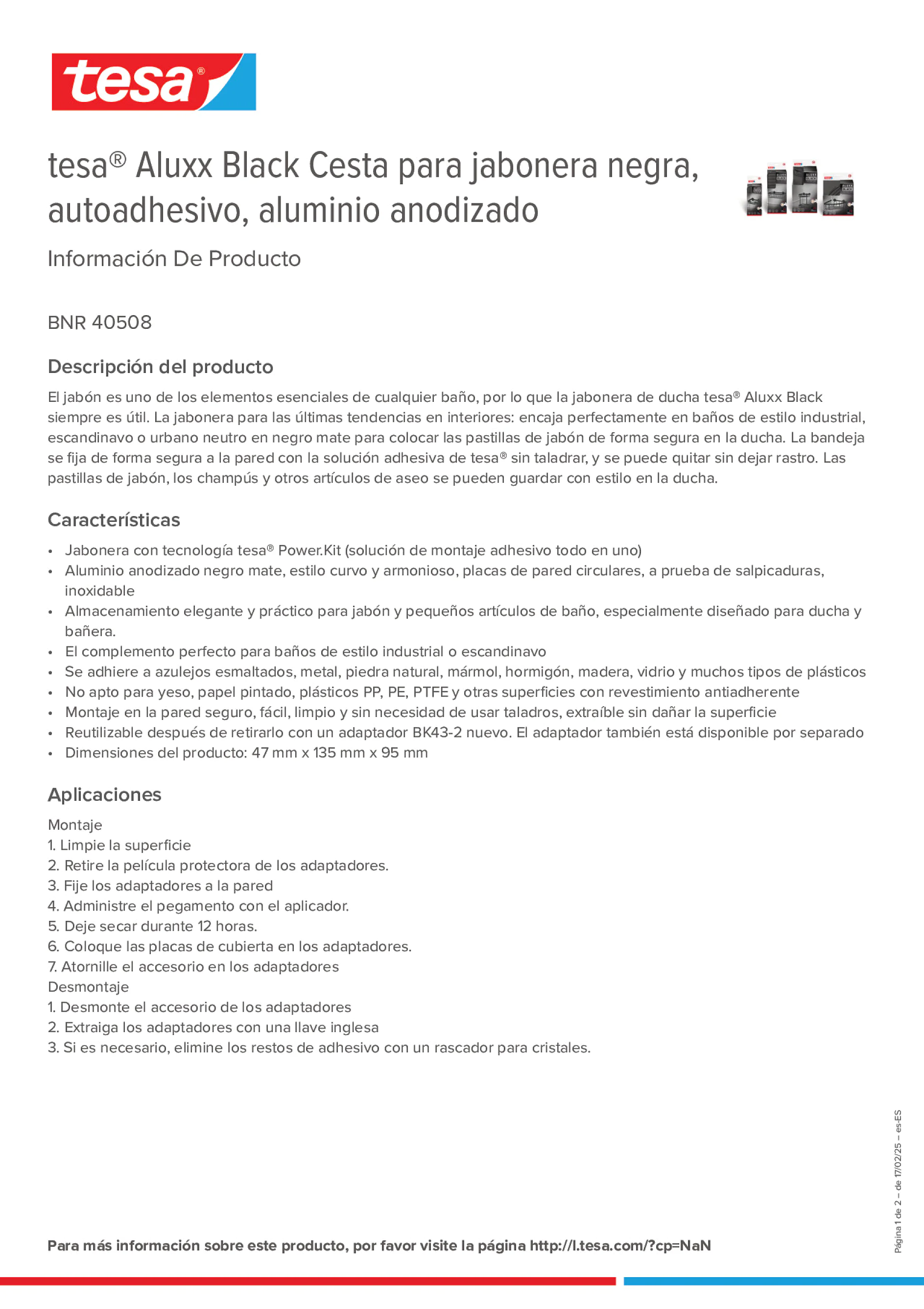 Product information_tesa® 40508_es-ES