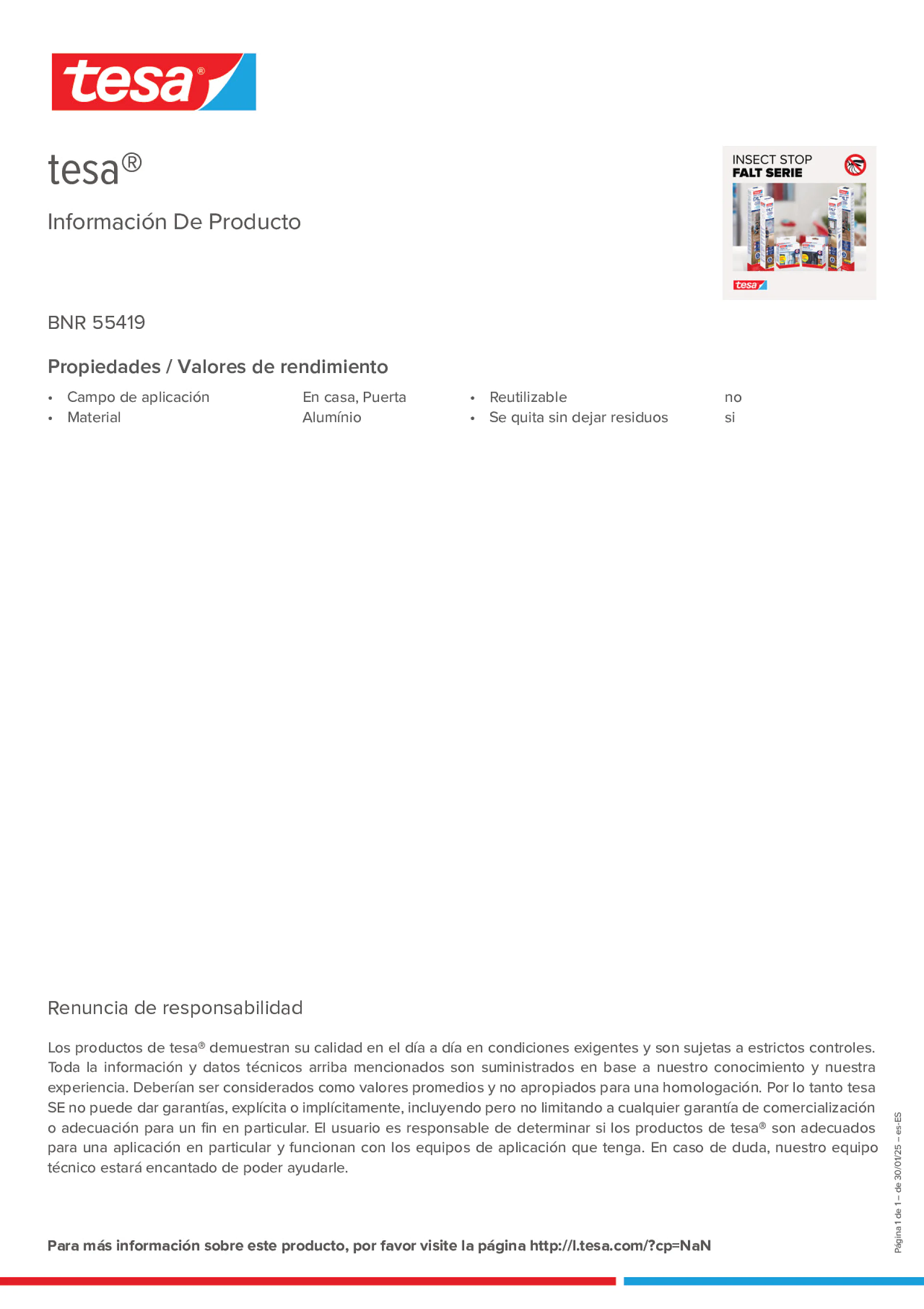 Product information_tesa® 55419_es-ES