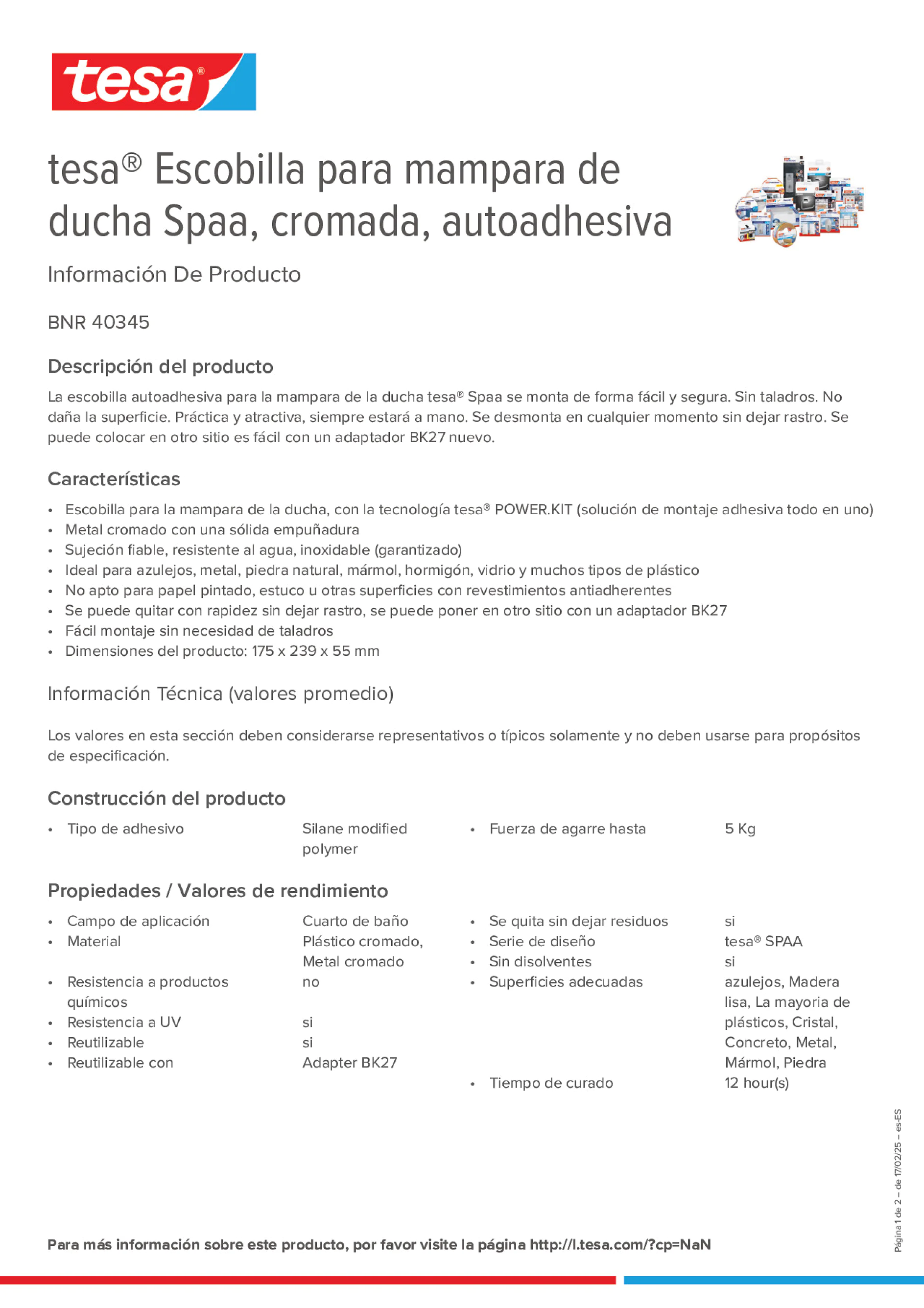 Product information_tesa® 40345_es-ES