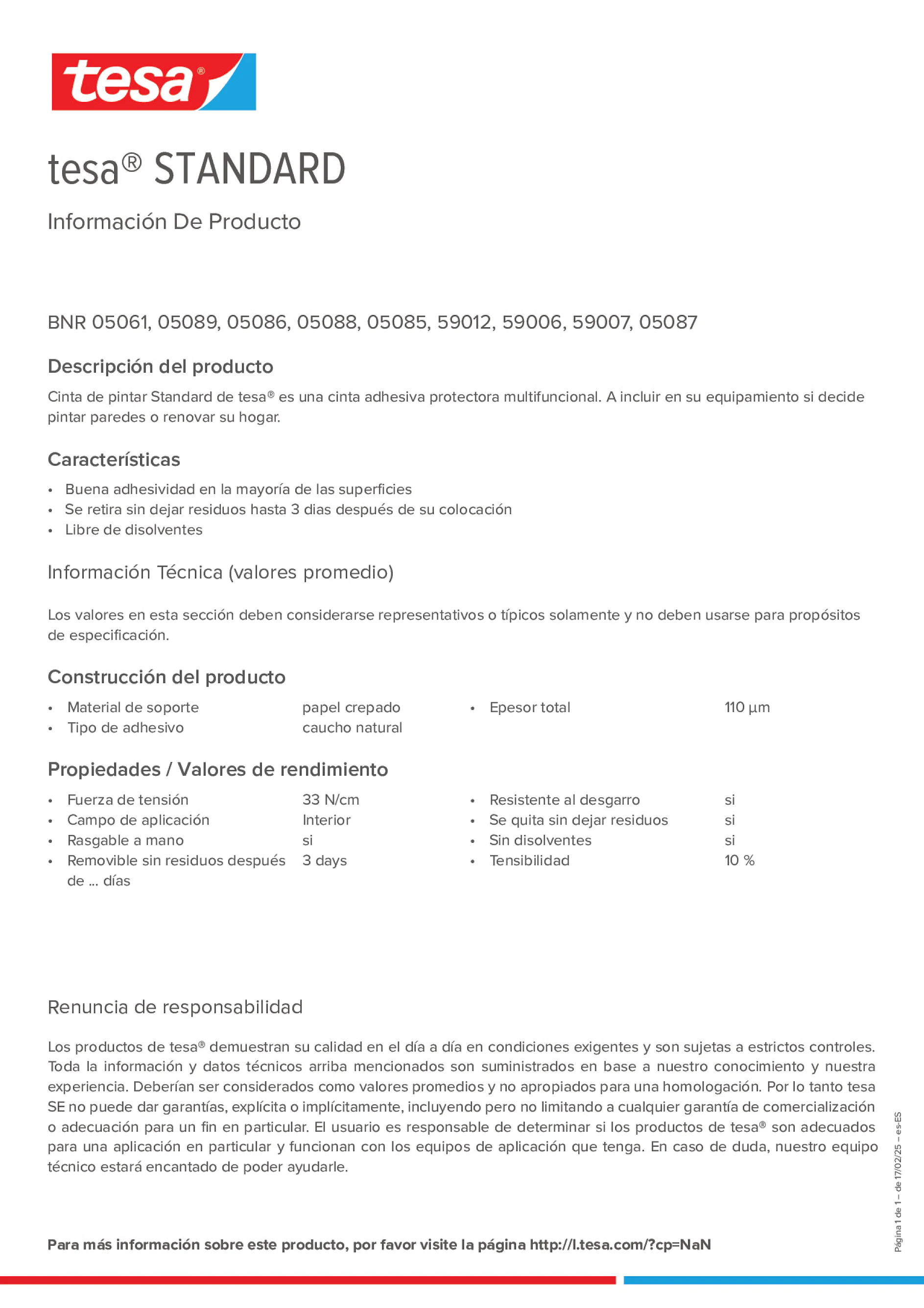 Product information_tesa® 59005_es-ES
