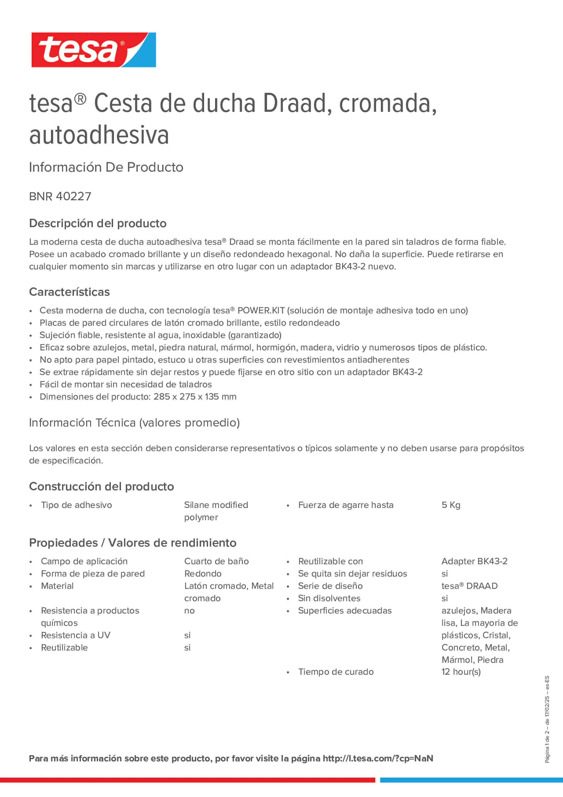 Product information_tesa® 40227_es-ES