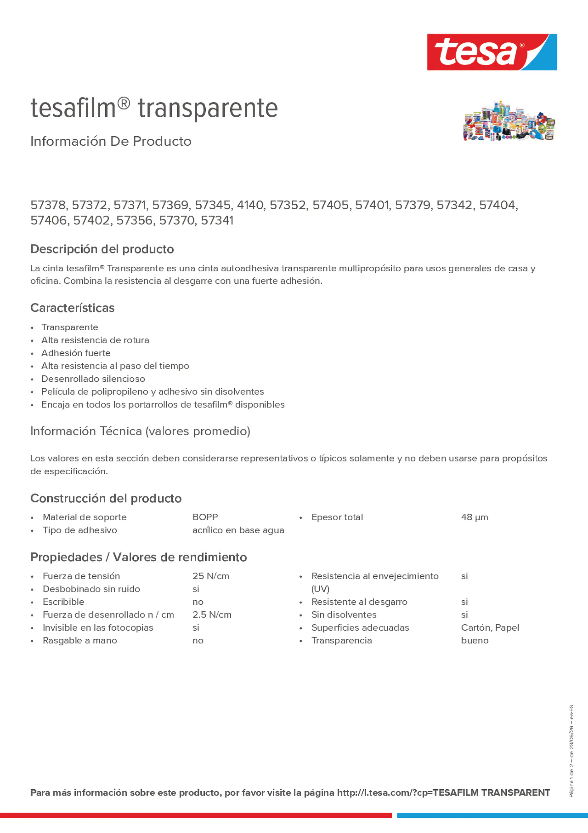 Product information_tesafilm® 4140_es-ES
