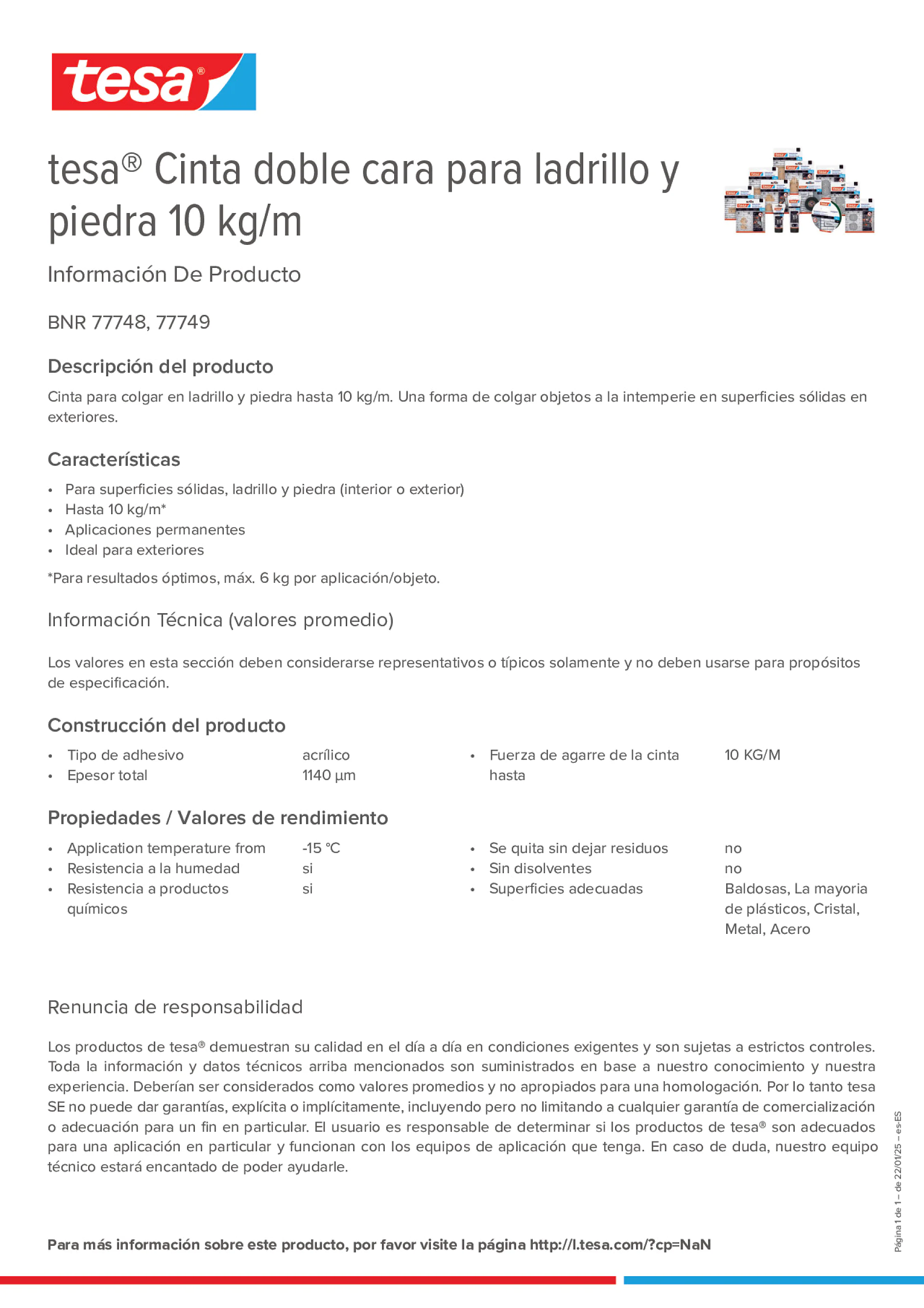 Product information_tesa® 77748_es-ES