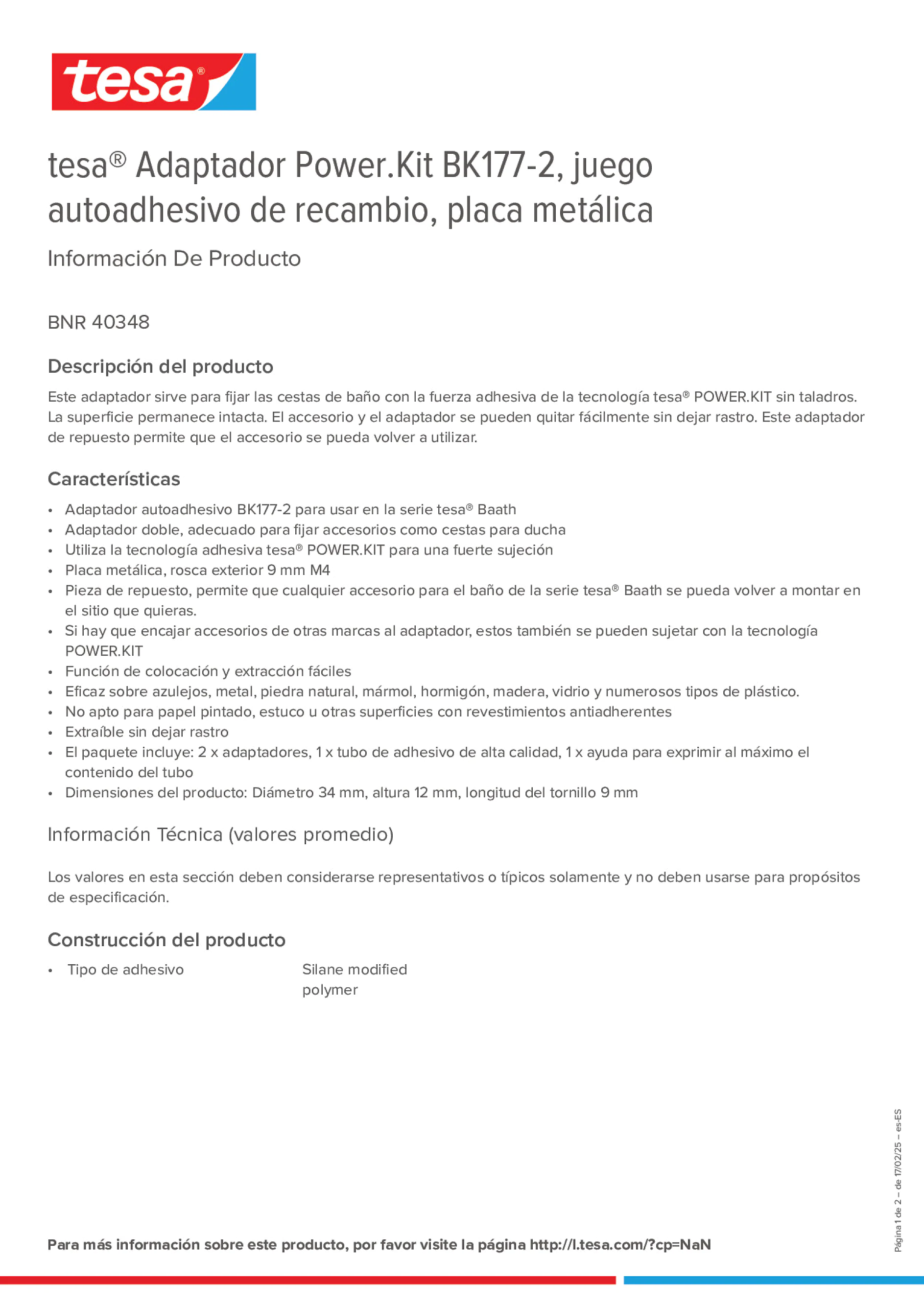 Product information_tesa® 40348_es-ES