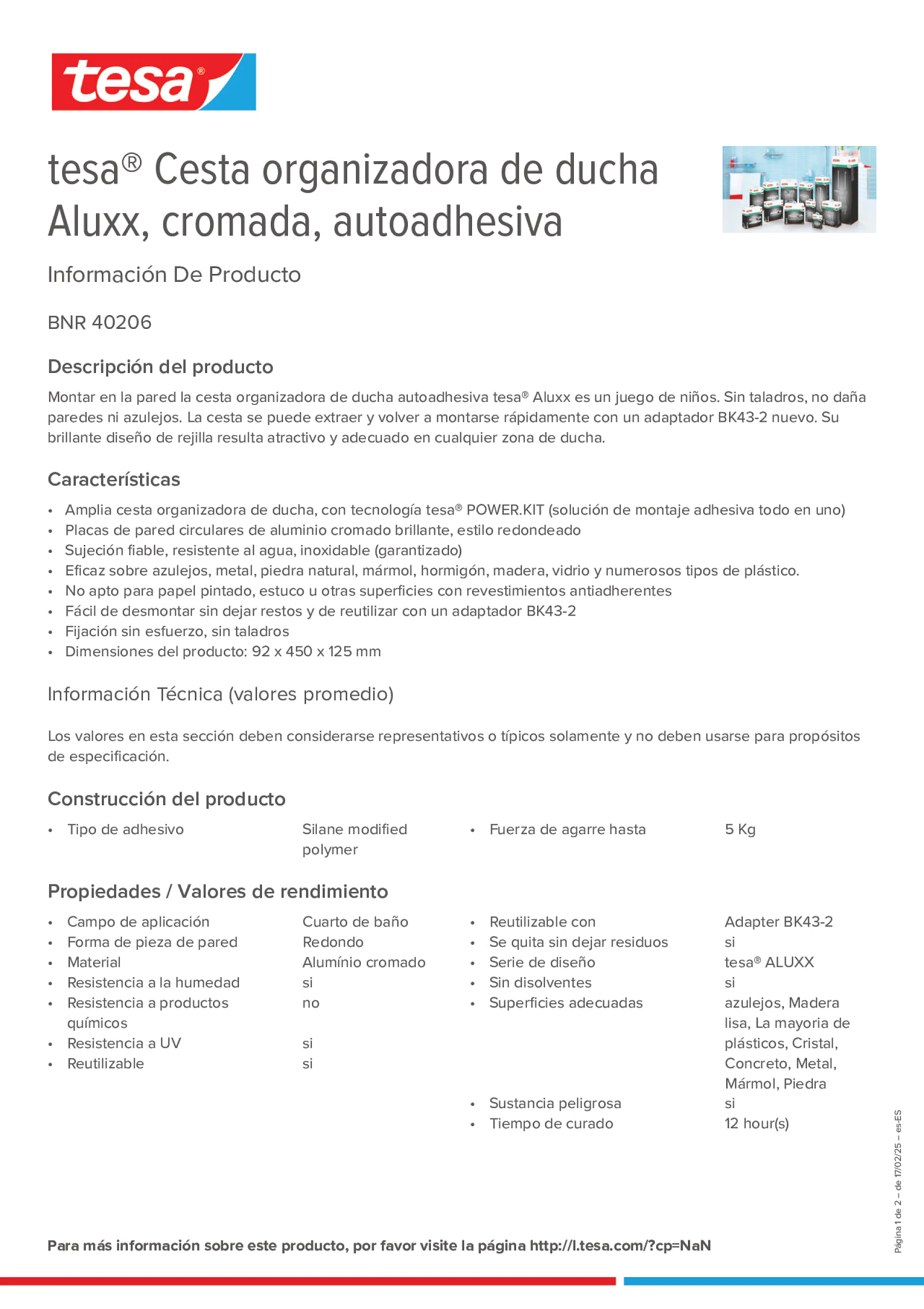Product information_tesa® 40206_es-ES