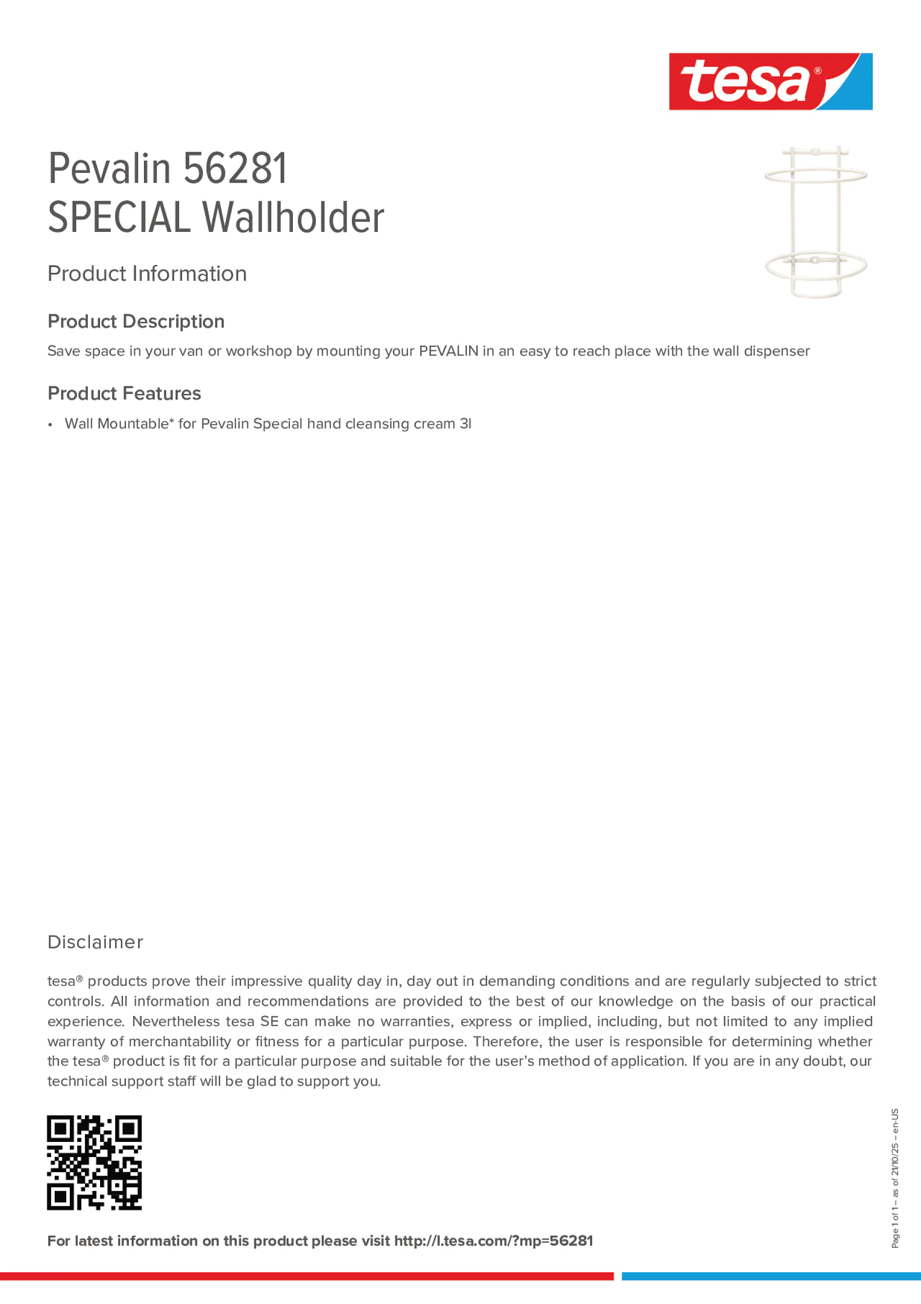 Product information_Pevalin 56281_en