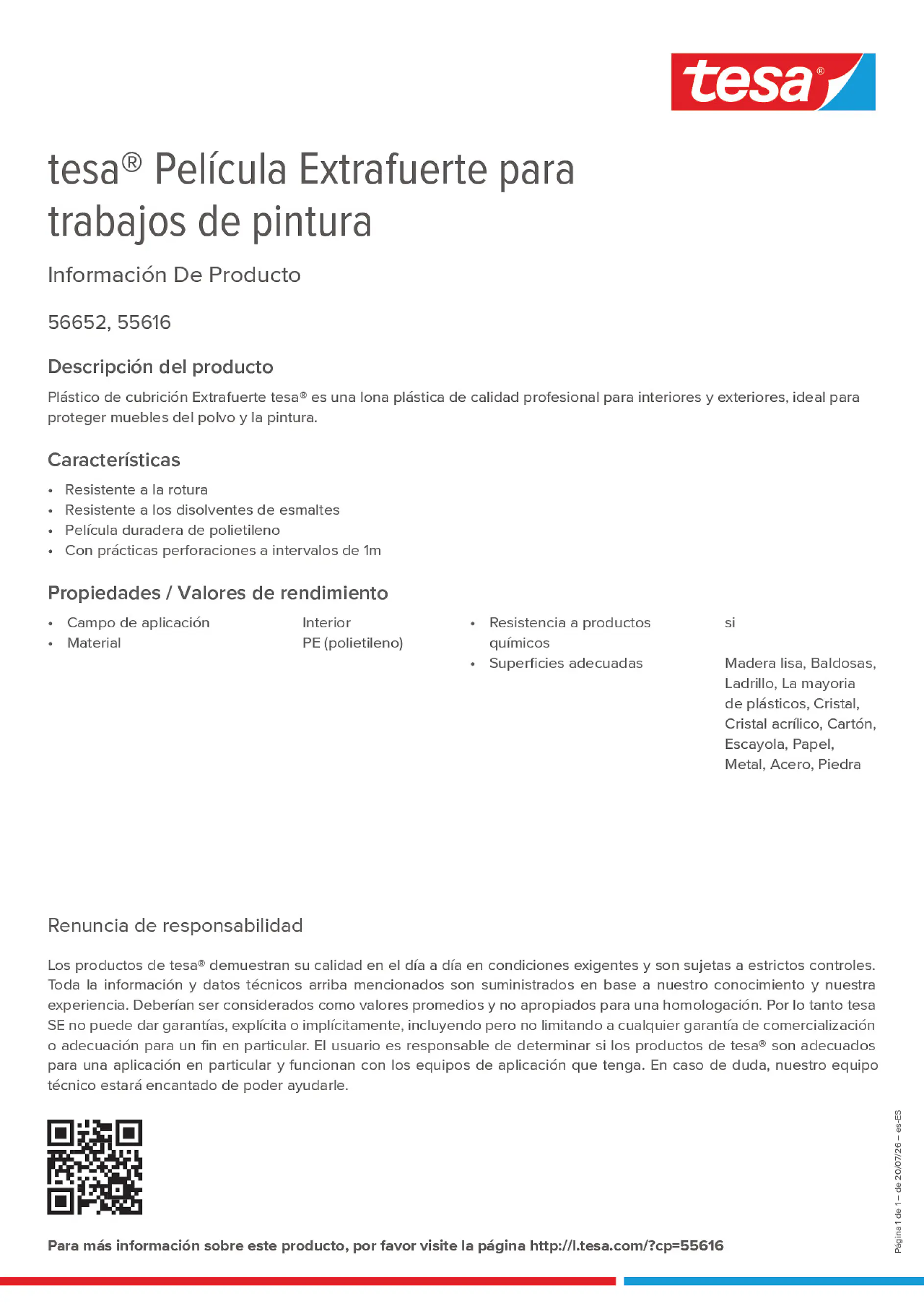 Product information_tesa® 55616_es-ES