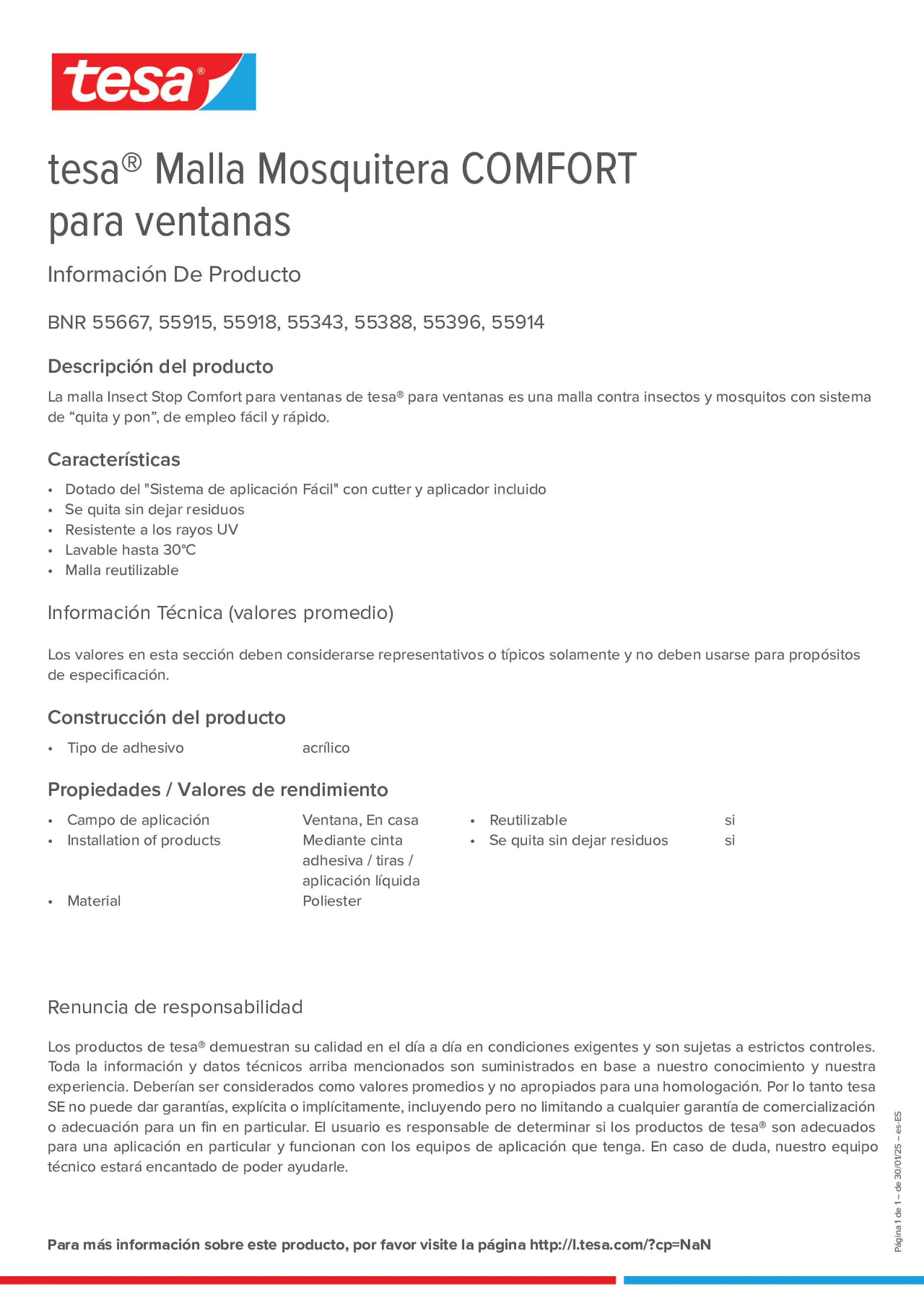 Product information_tesa® 55667_es-ES