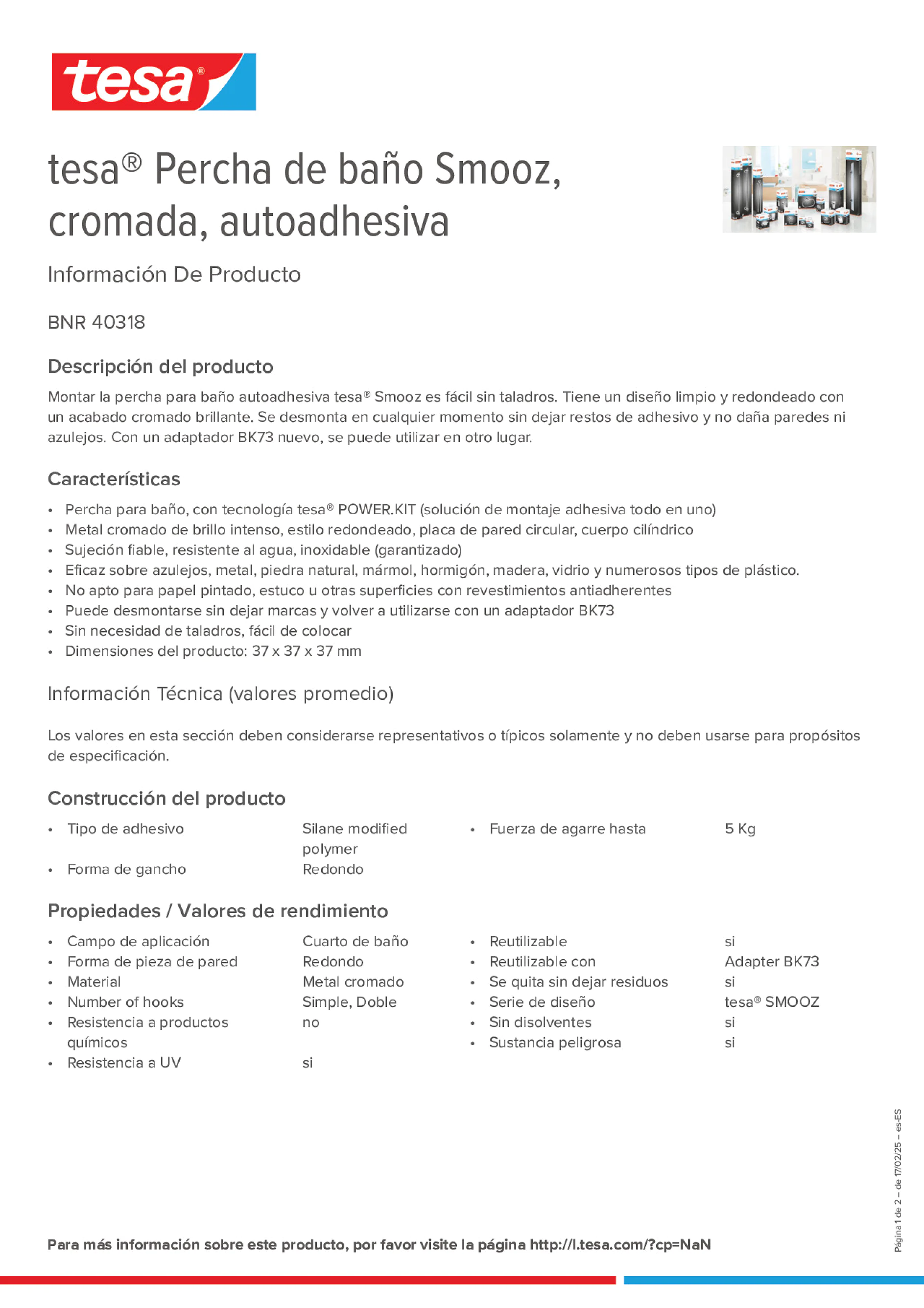 Product information_tesa® 40318_es-ES