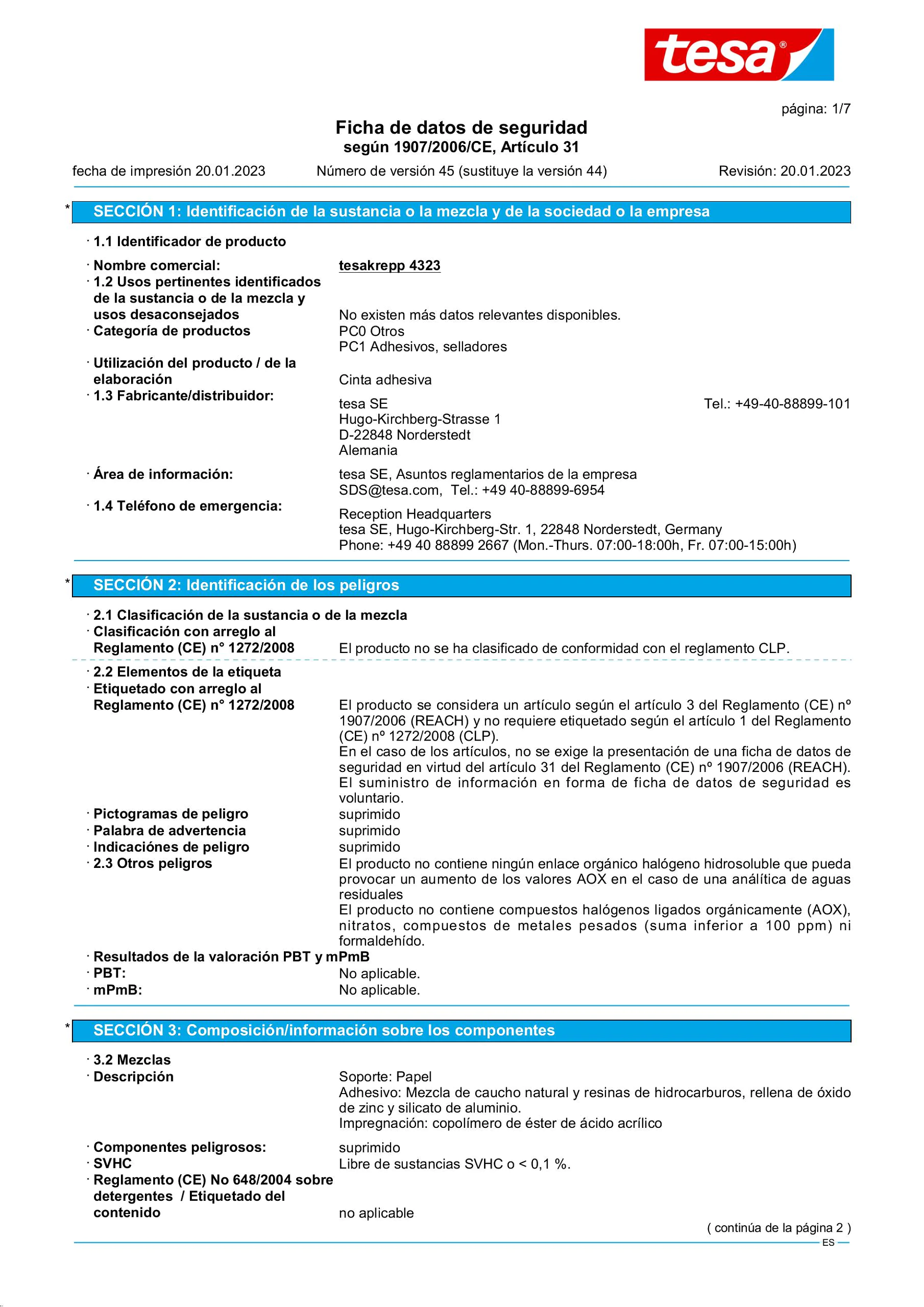 Safety data sheet_tesa® Professional 04323_es-ES_v45