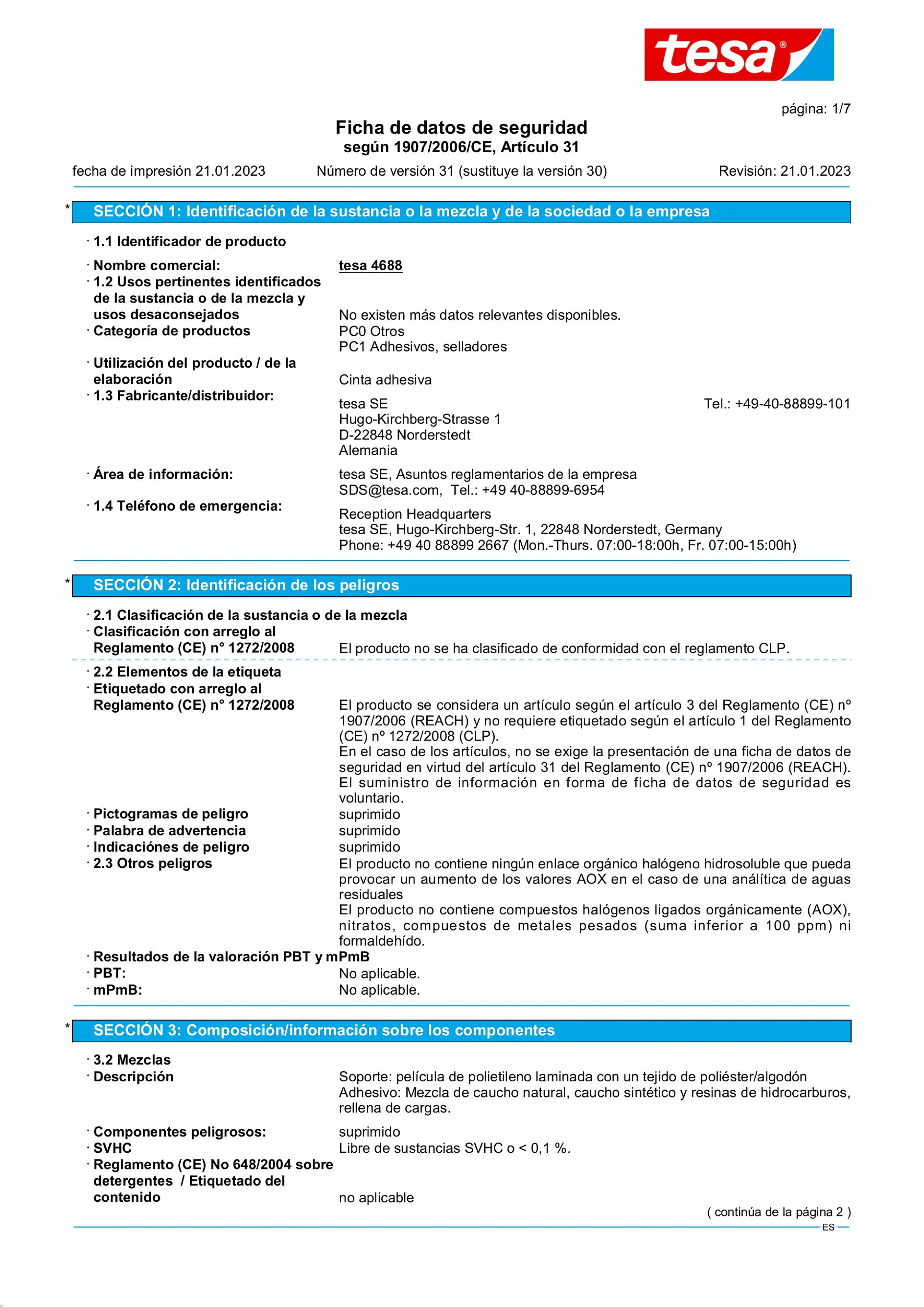 Safety data sheet_tesa® 04688_es-ES_v31