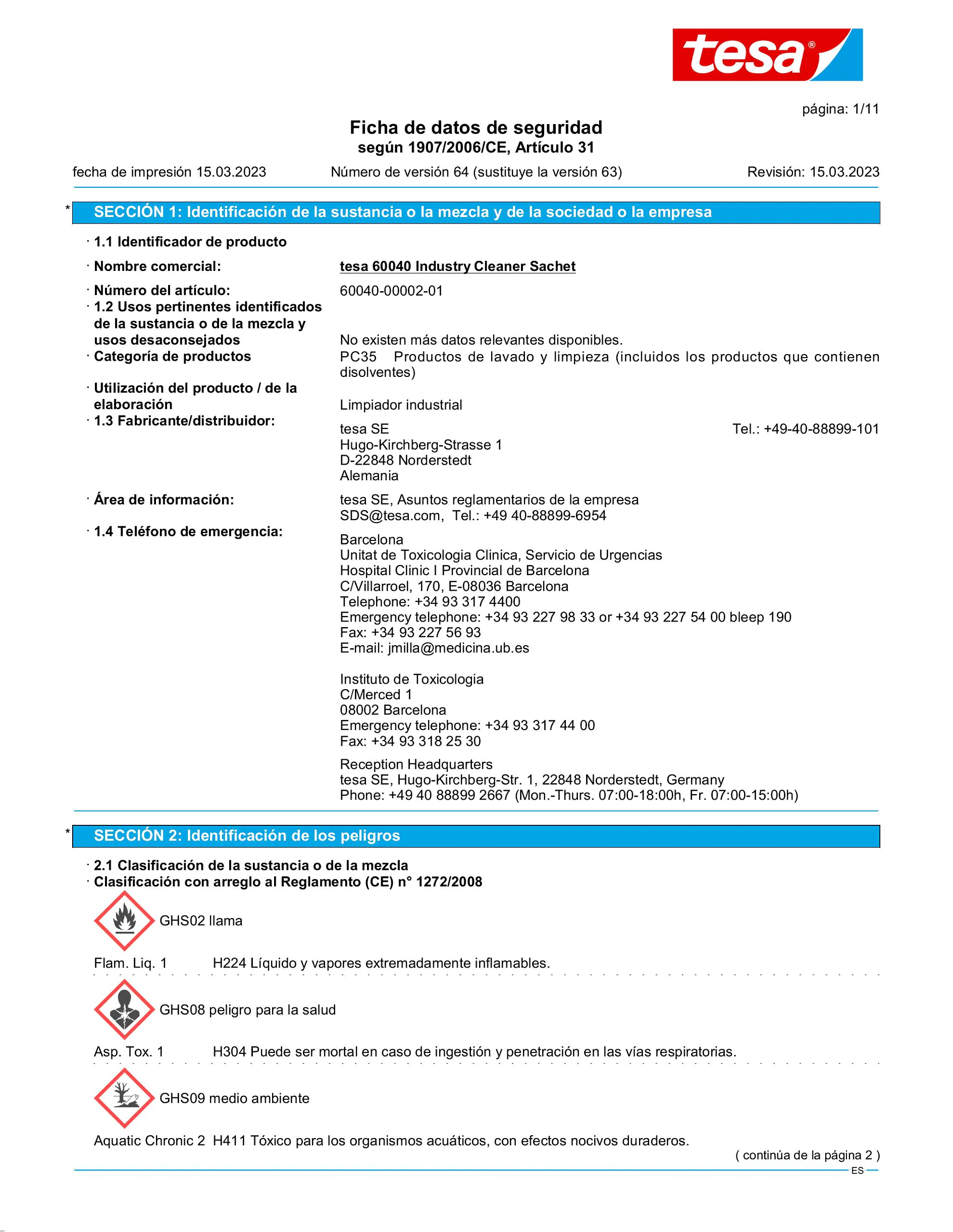 Safety data sheet_tesa® 60040_es-ES_v64
