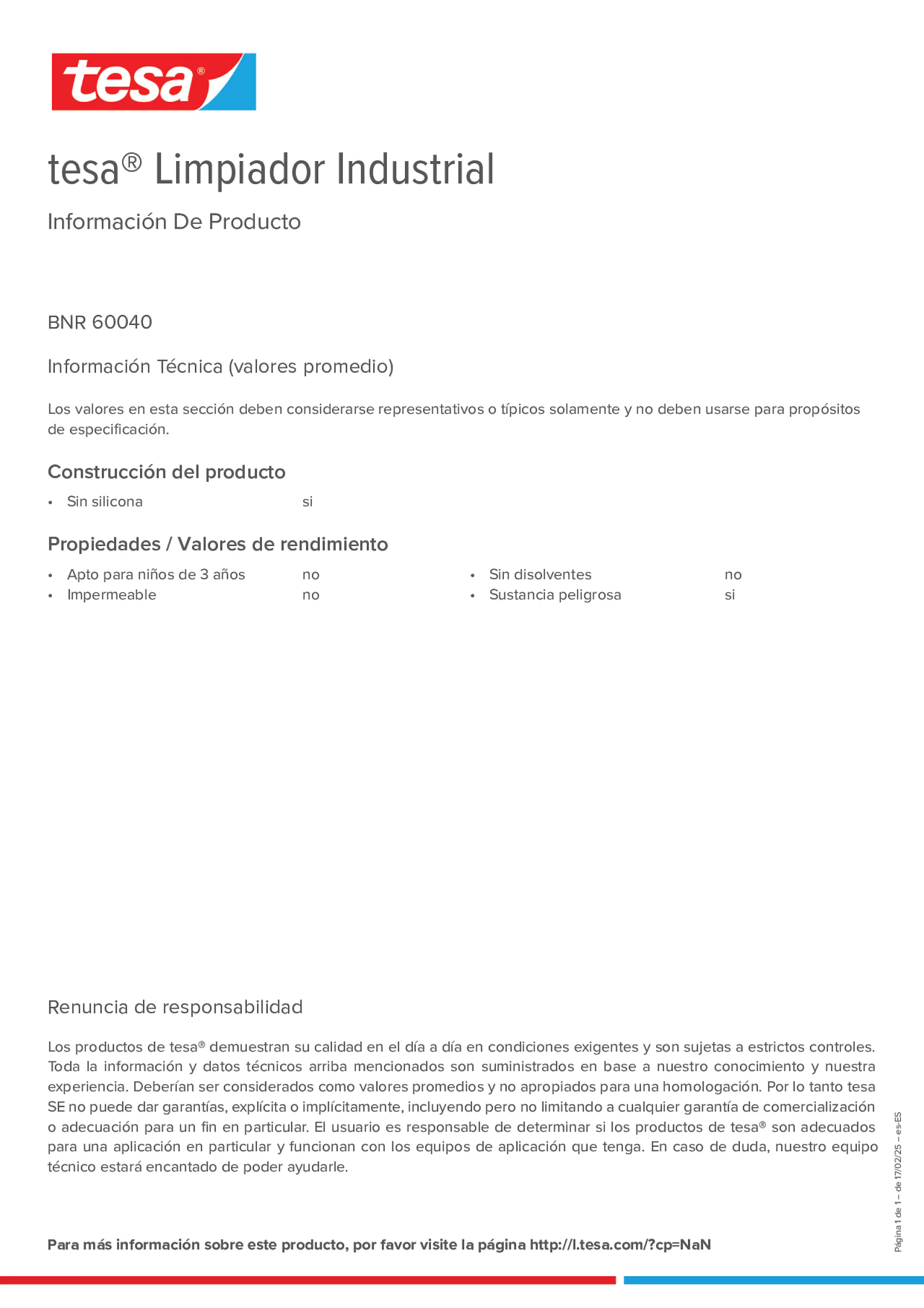 Product information_tesa® 60040_es-ES