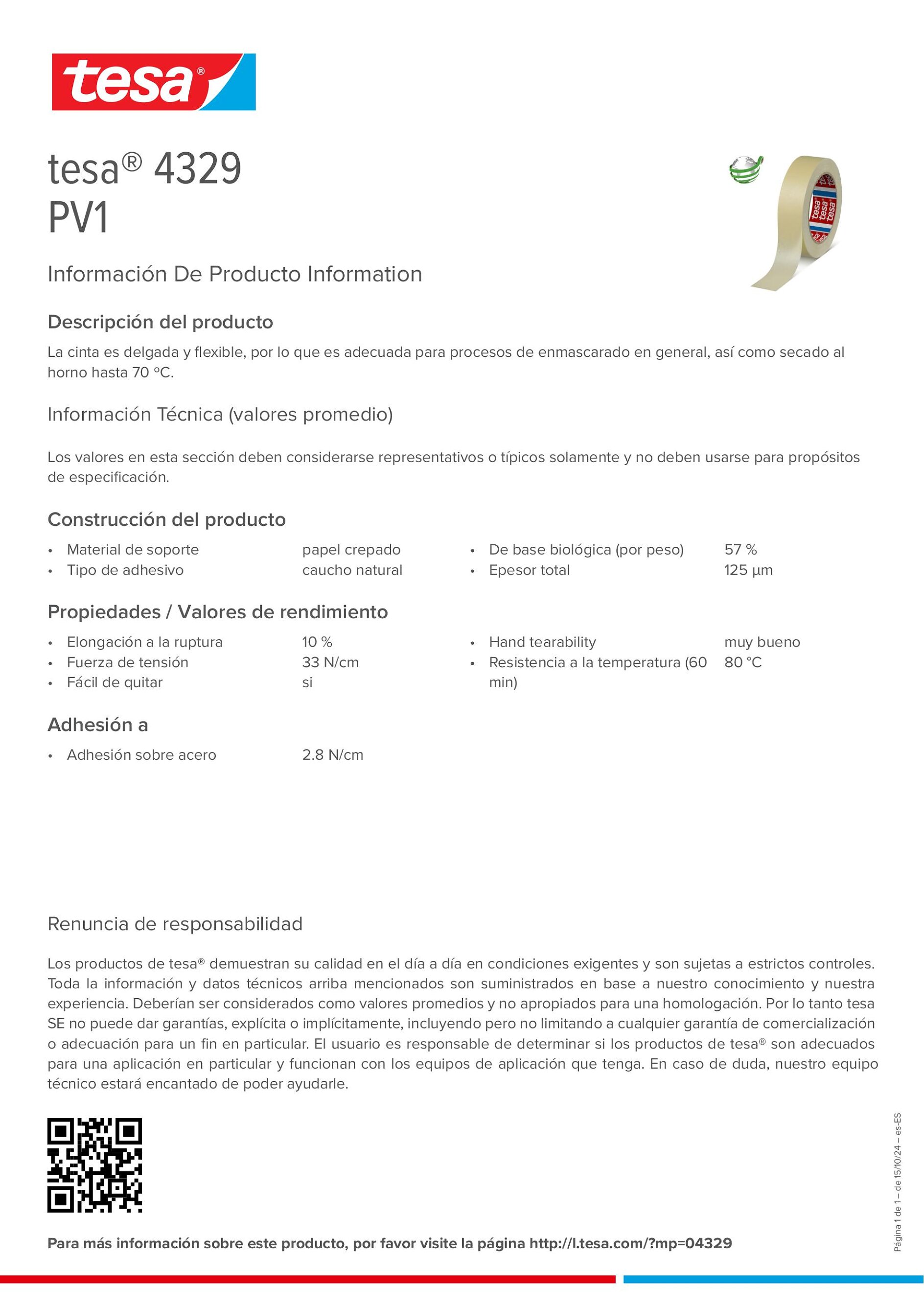Product information_tesa® 04329_es-ES