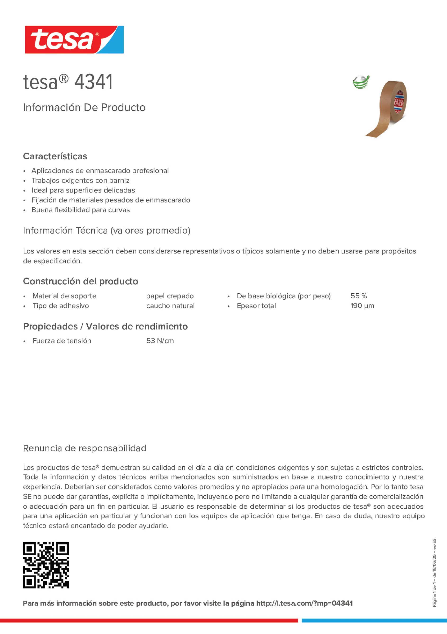 Product information_tesa® 4341_es-ES
