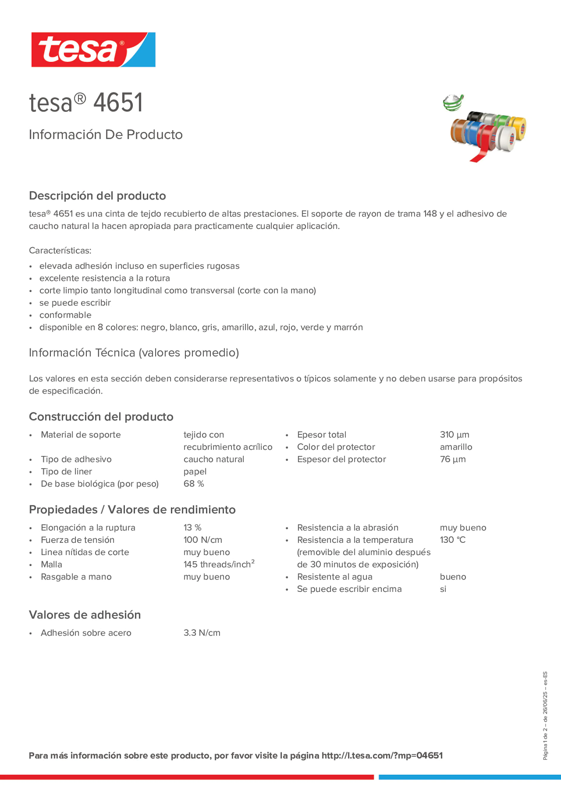 Product information_tesa® 04651_es-ES