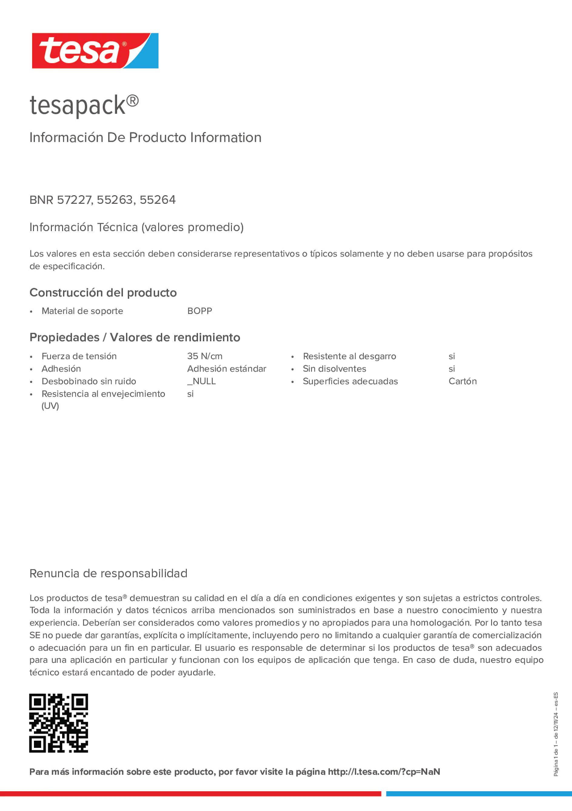 Product information_tesapack® 55264_es-ES
