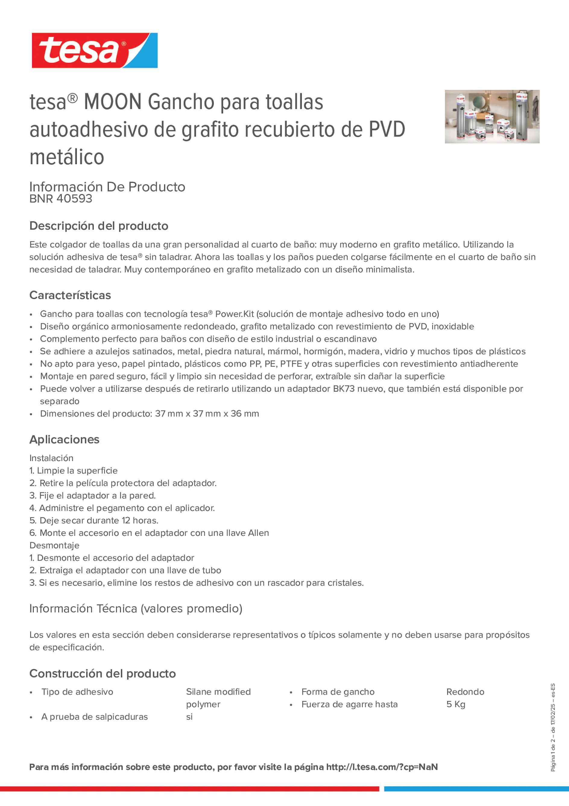 Product information_tesa® 40593_es-ES