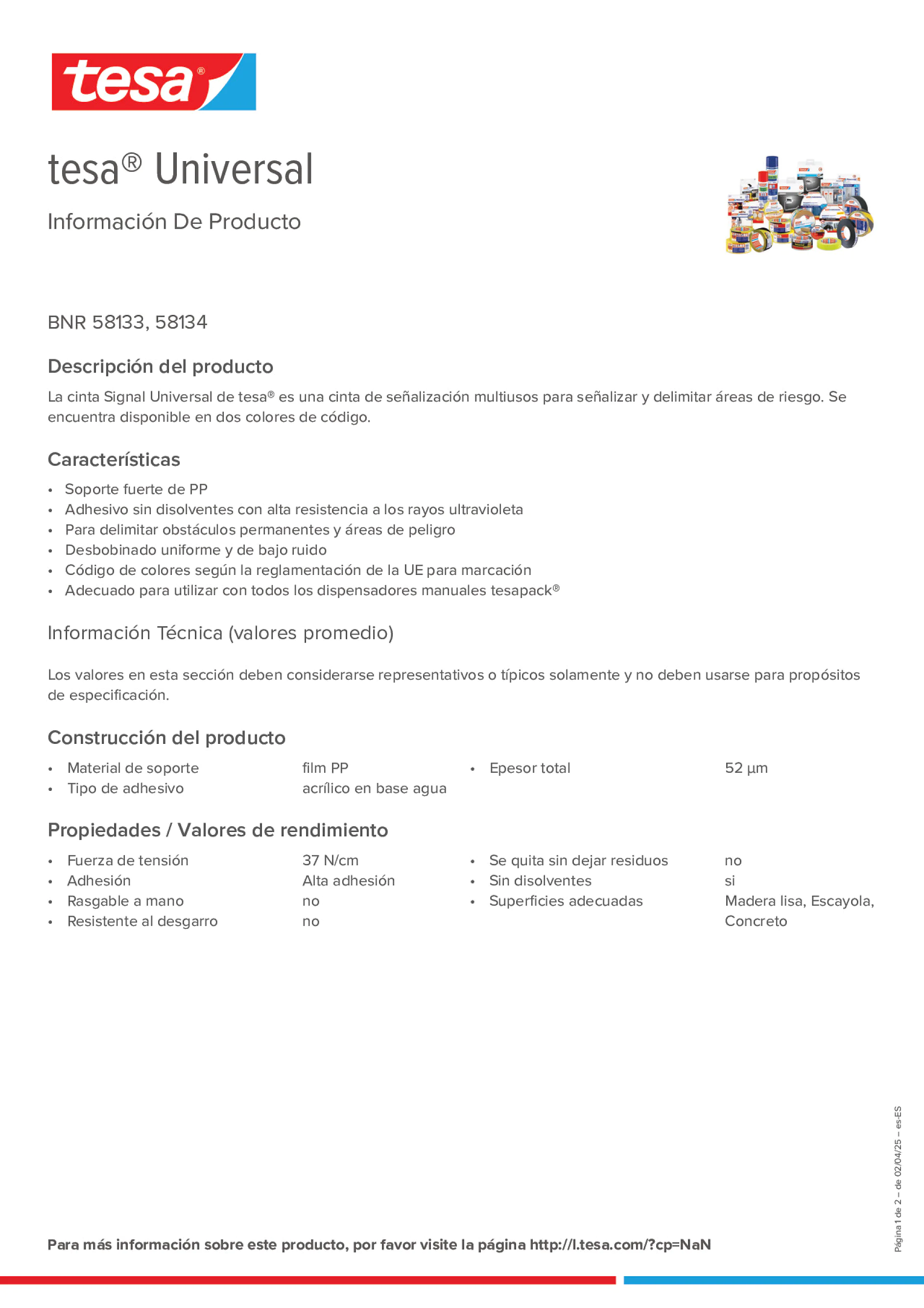 Product information_tesa® 58134YLBK_es-ES
