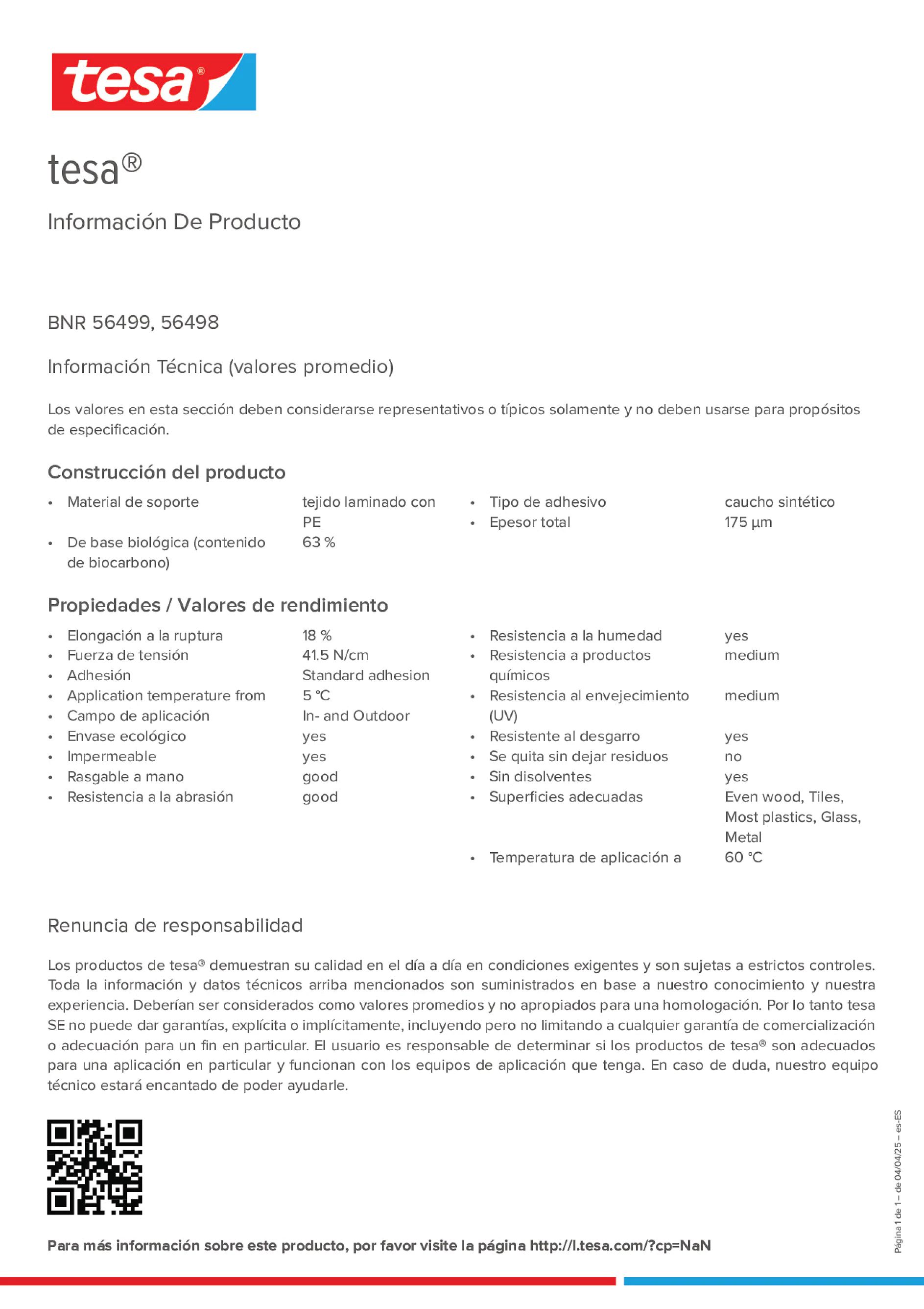 Product information_tesa® 04615_es-ES