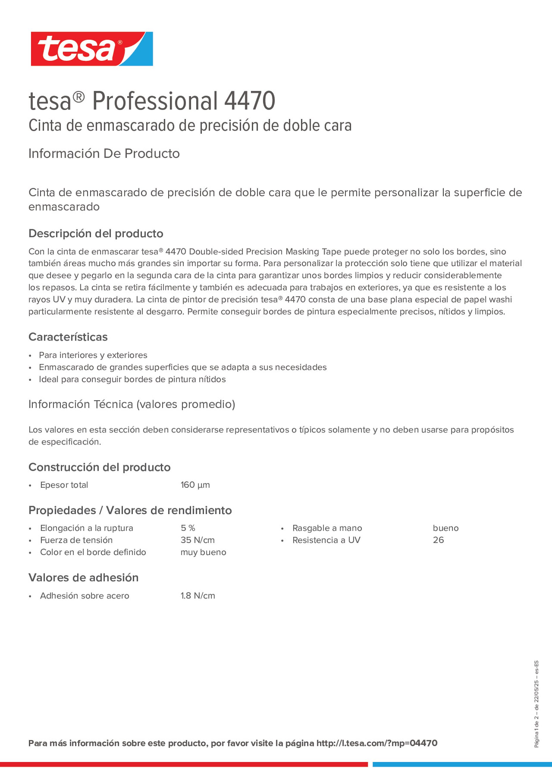 Product information_tesa® Professional 04470_es-ES