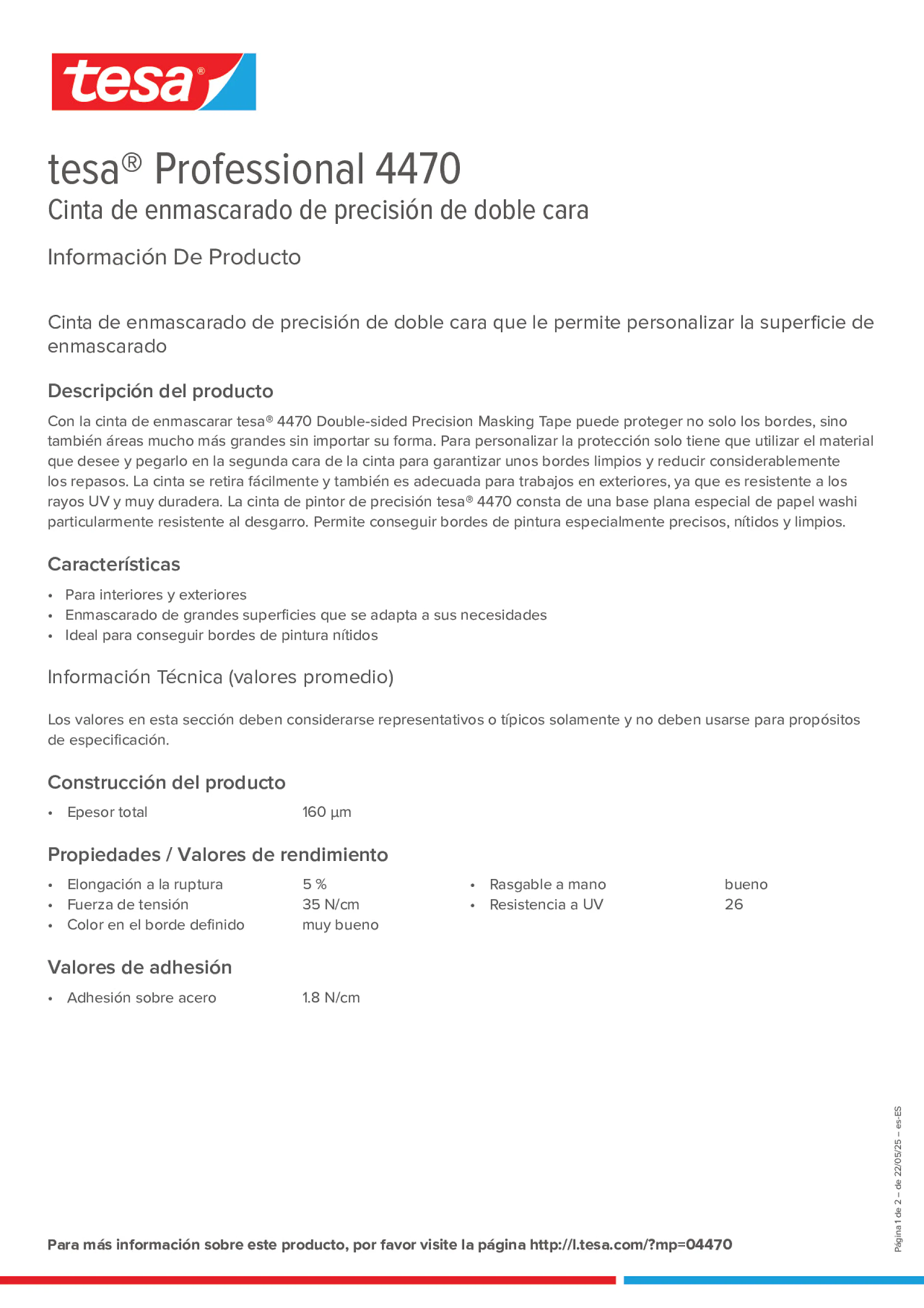 Product information_tesa® Professional 04470_es-ES
