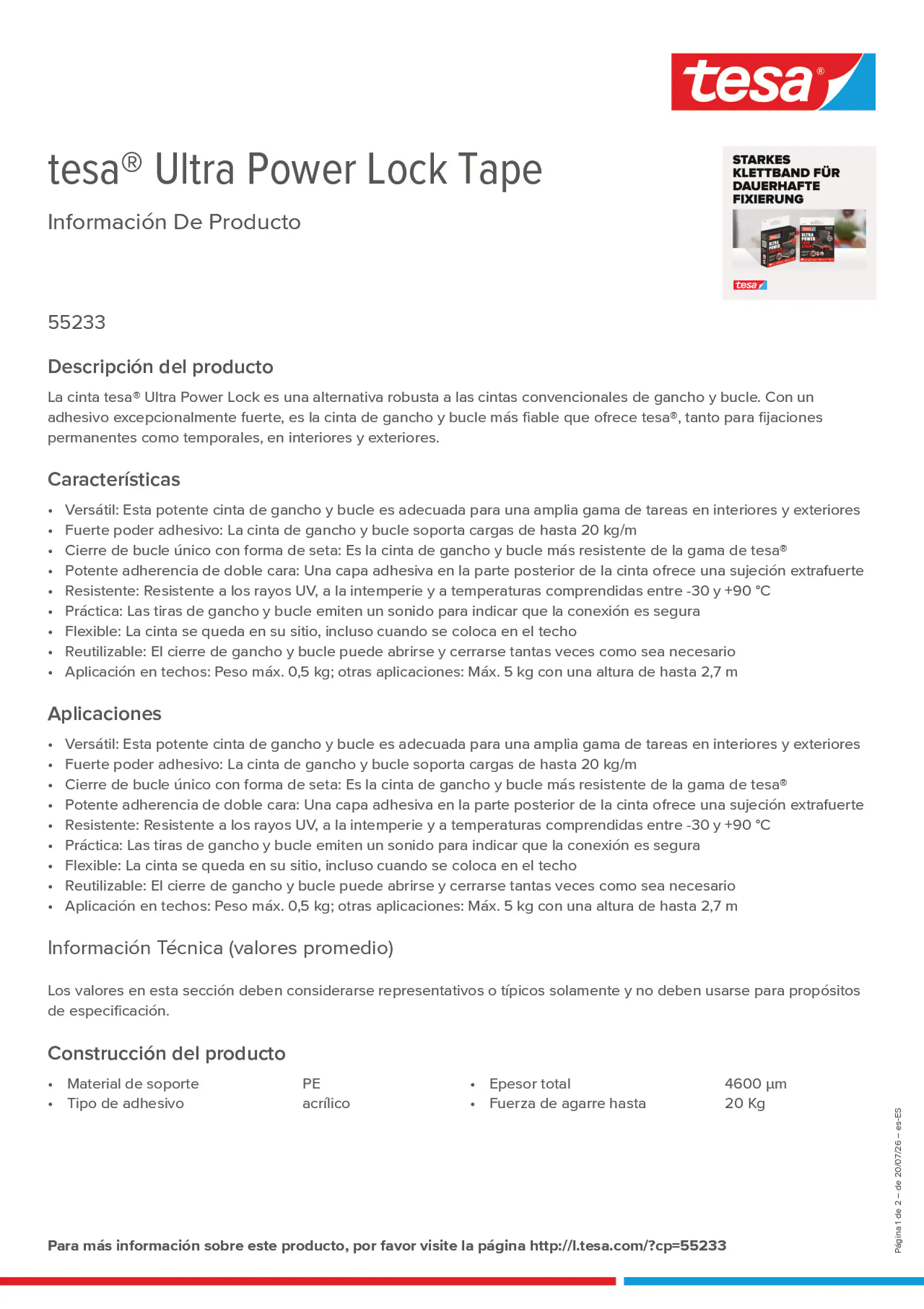 Product information_tesa® 55233_es-ES