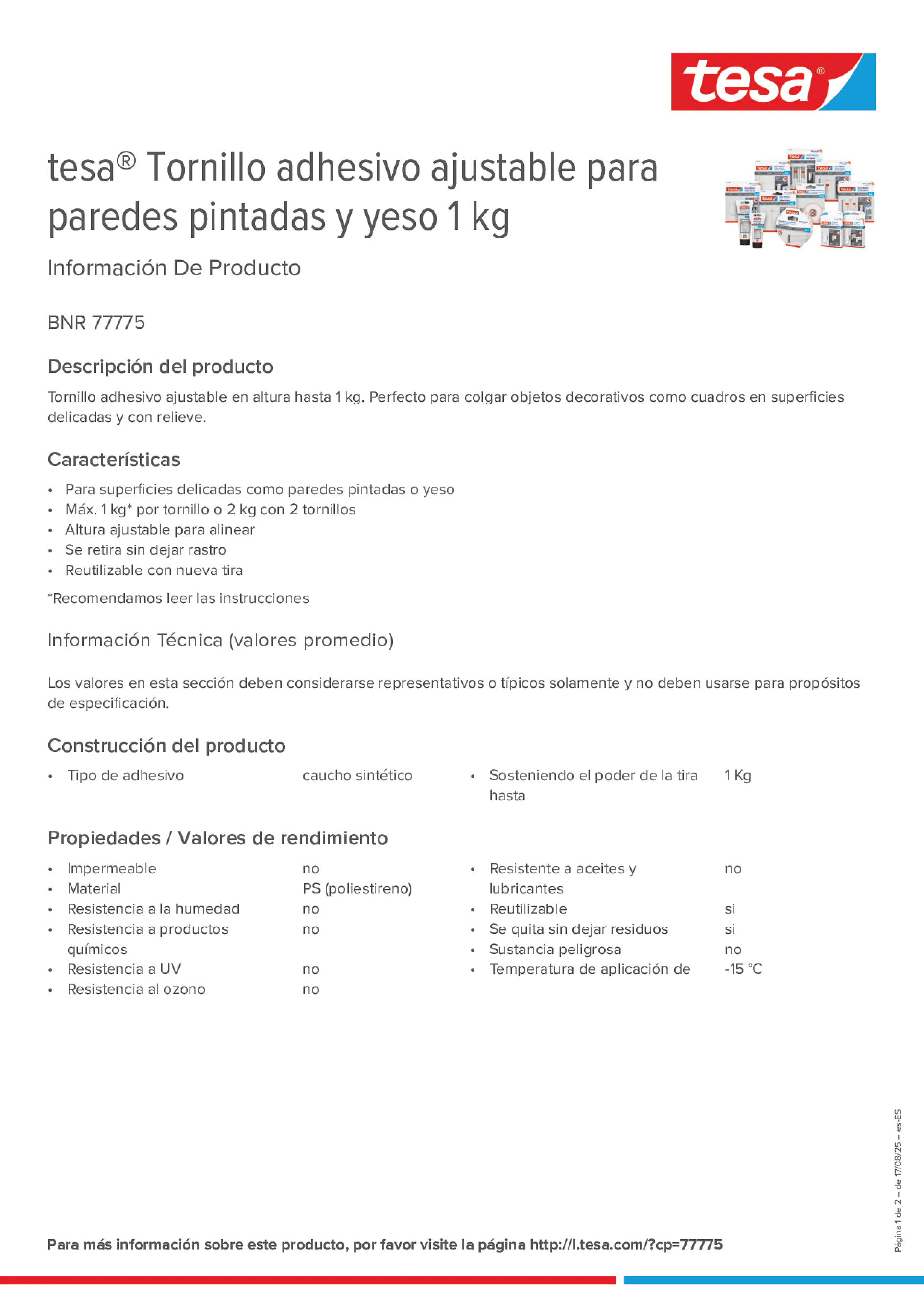 Product information_tesa® 77775_es-ES