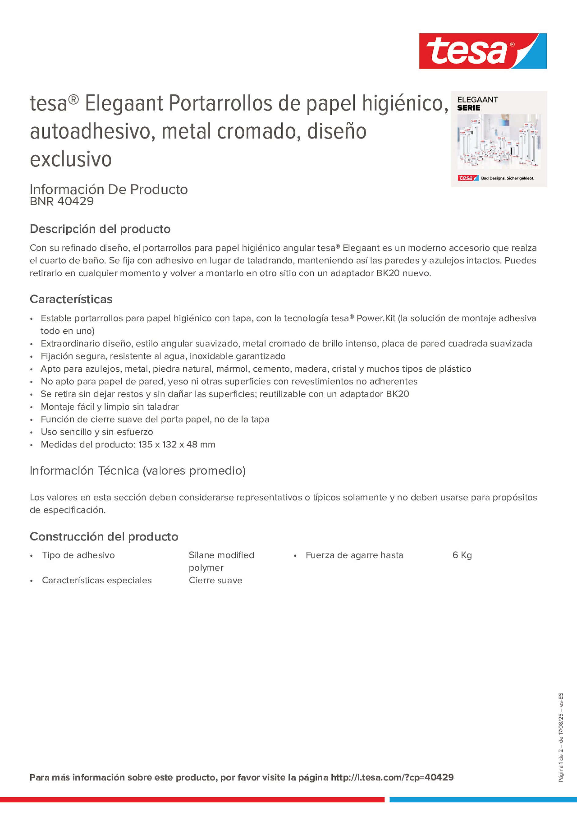 Product information_tesa® 40429_es-ES