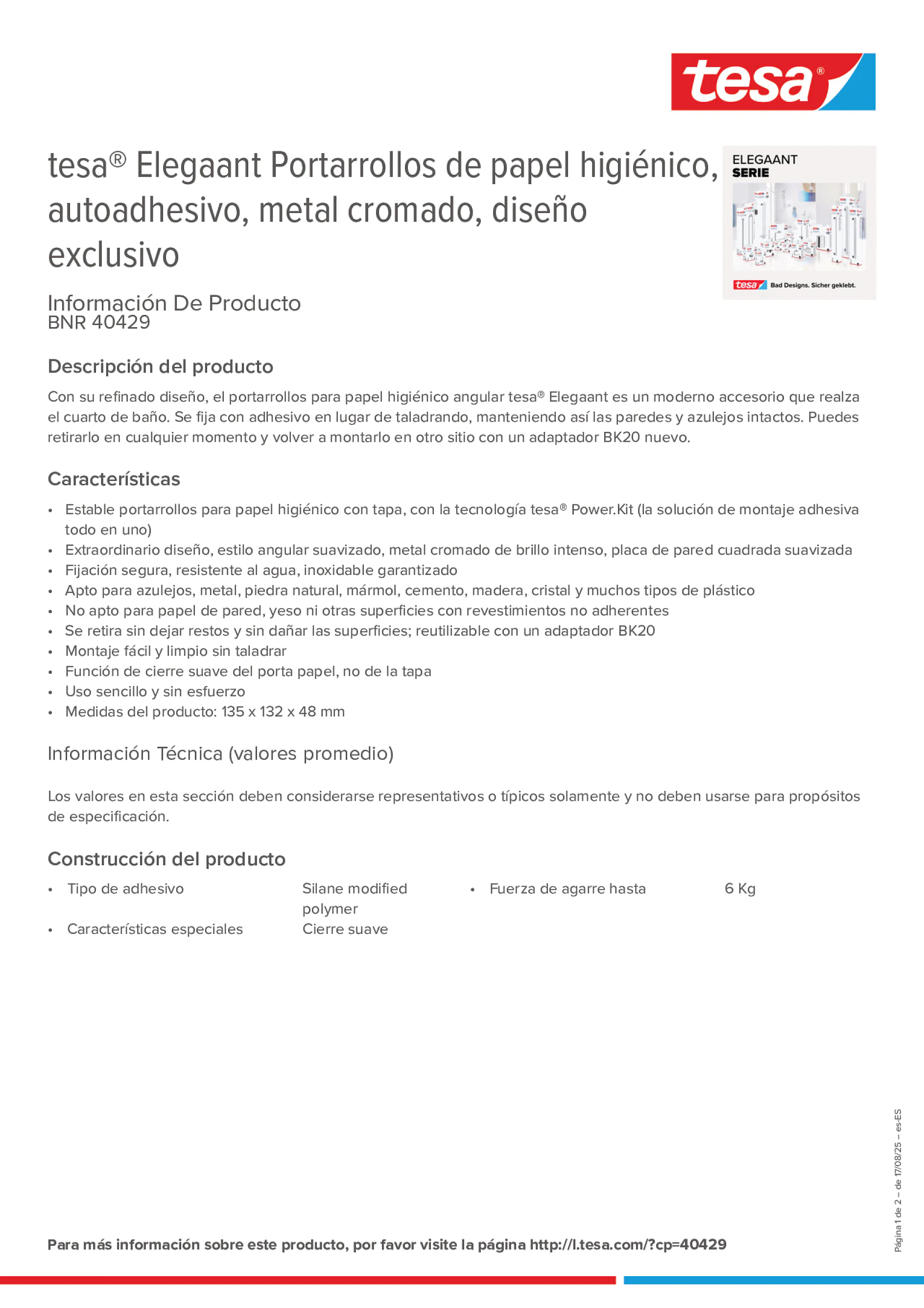 Product information_tesa® 40429_es-ES