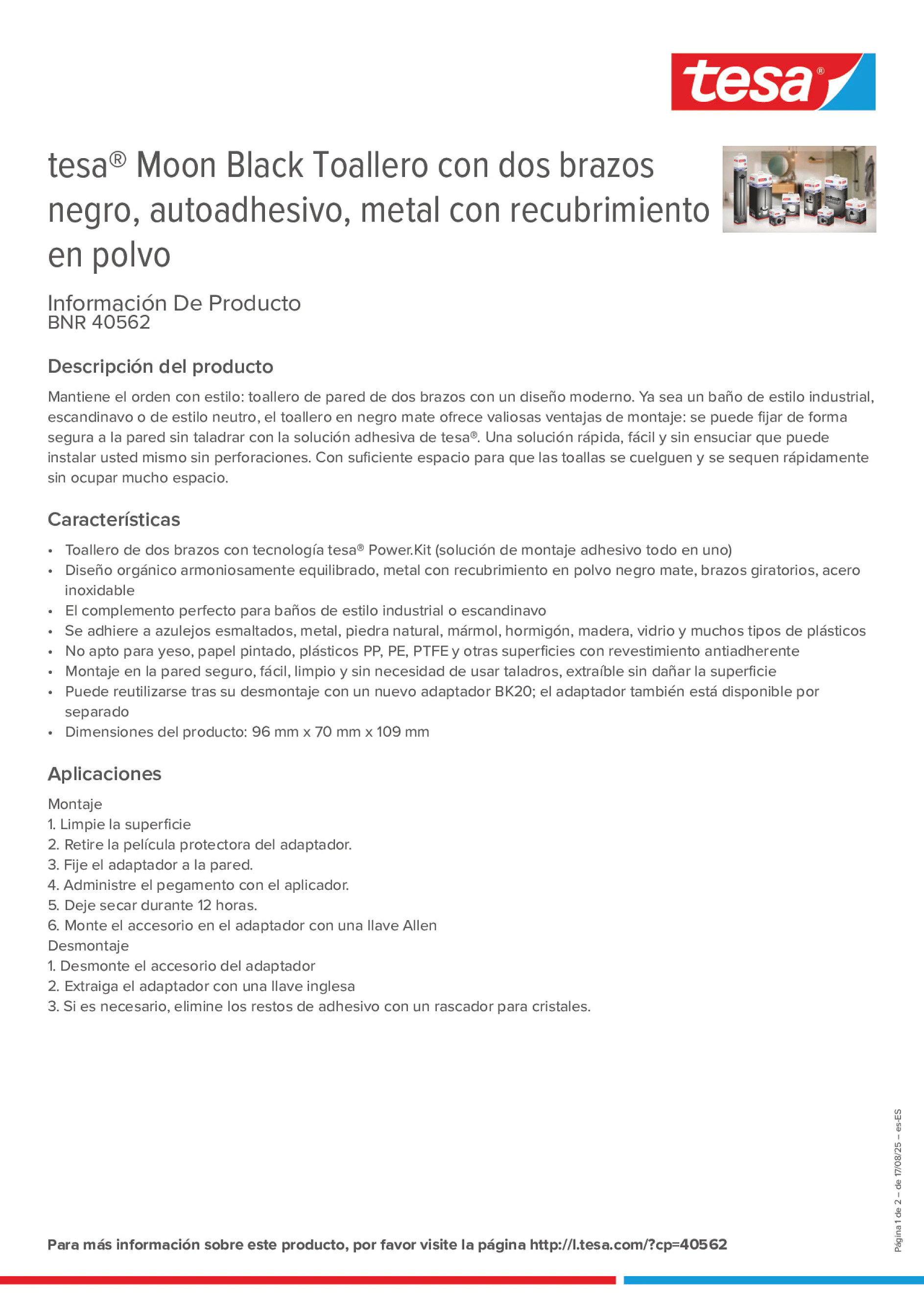 Product information_tesa® 40562_es-ES