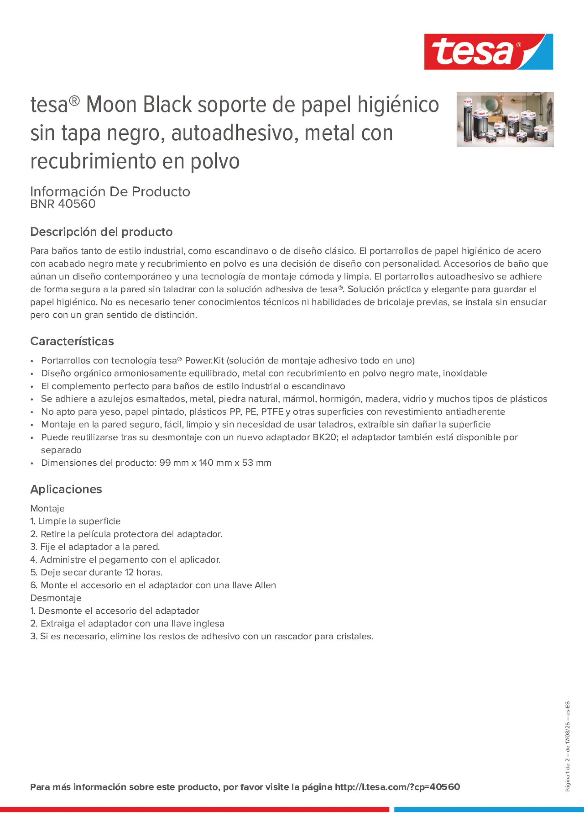Product information_tesa® 40560_es-ES
