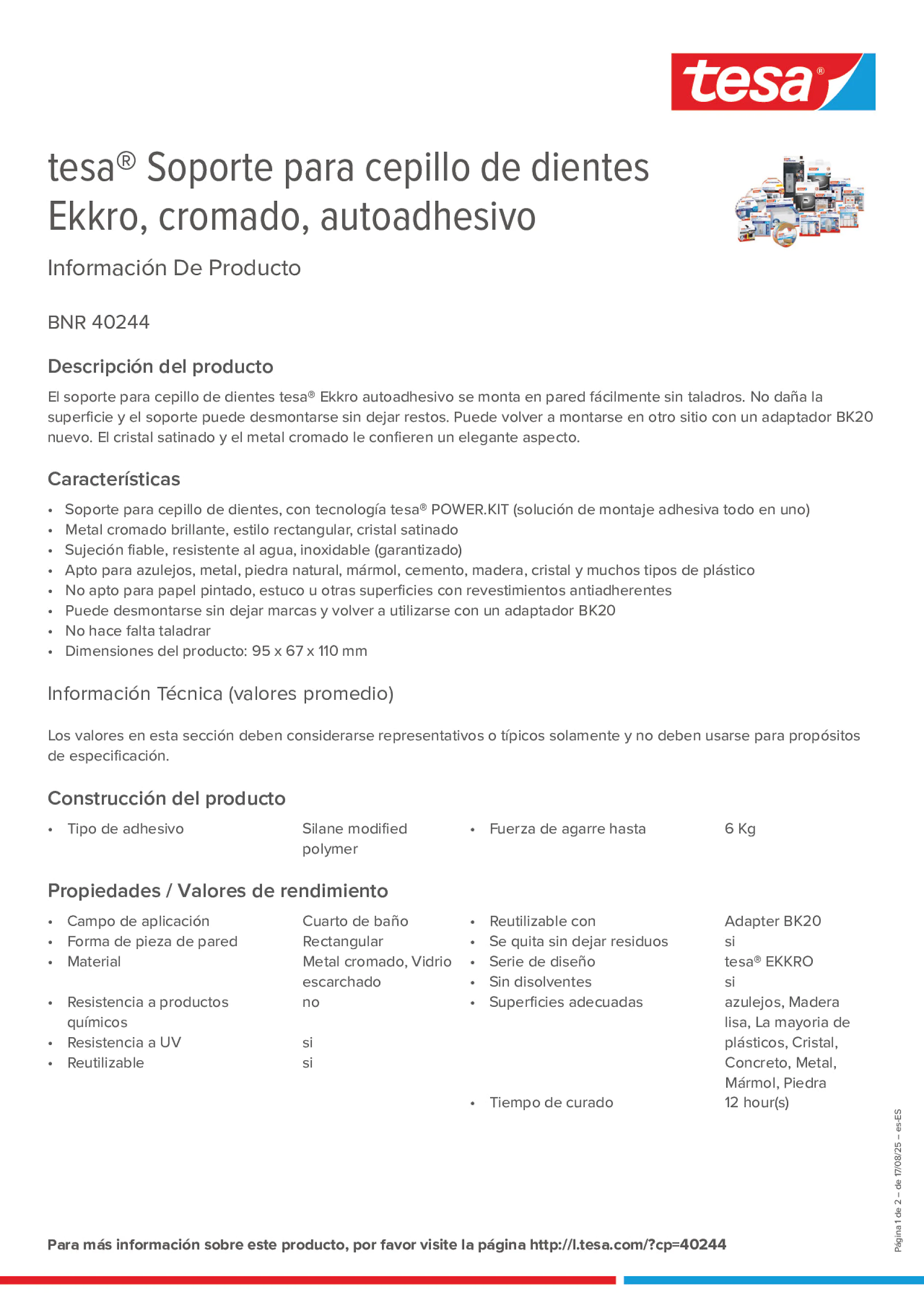 Product information_tesa® 40244_es-ES