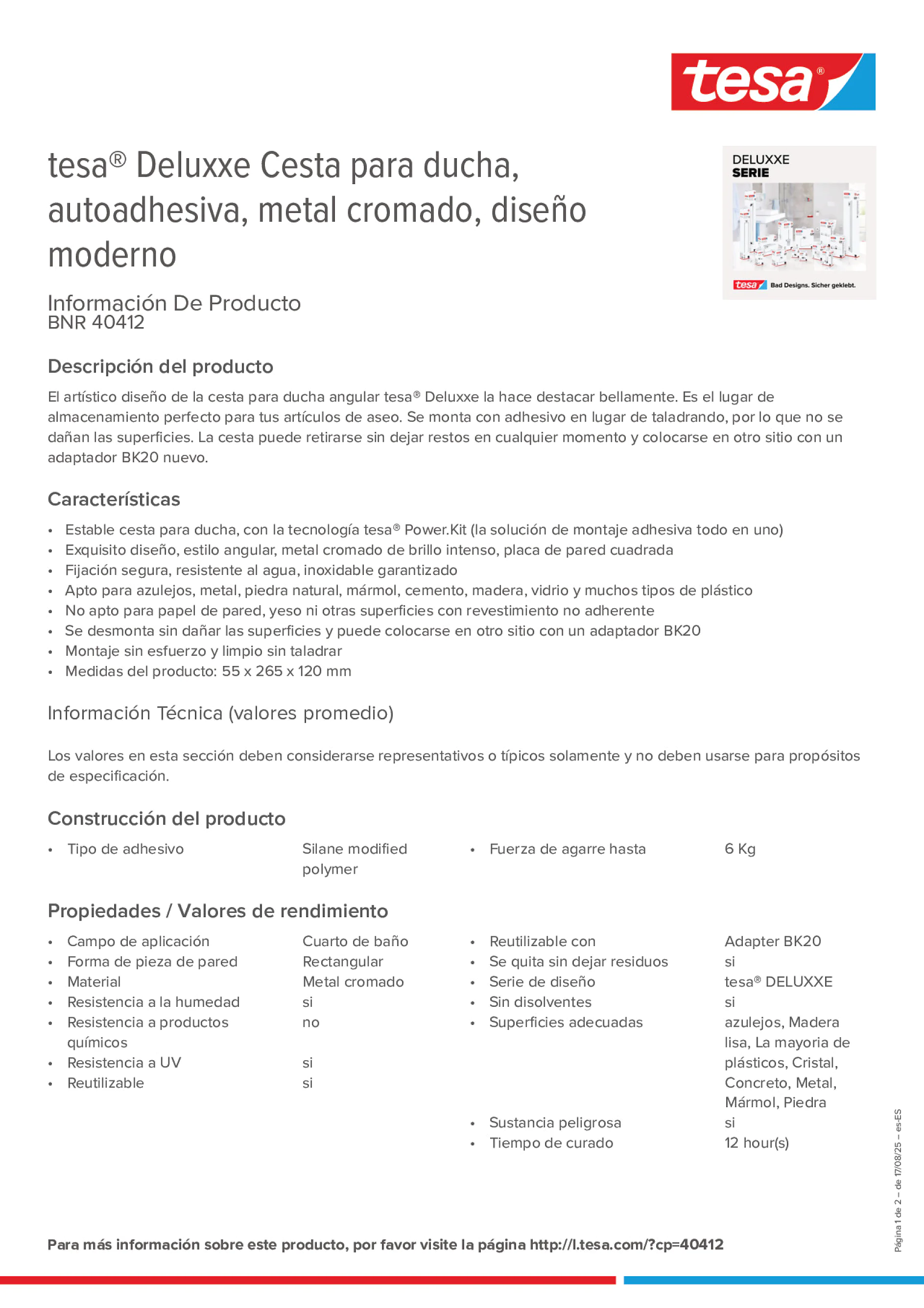 Product information_tesa® 40412_es-ES