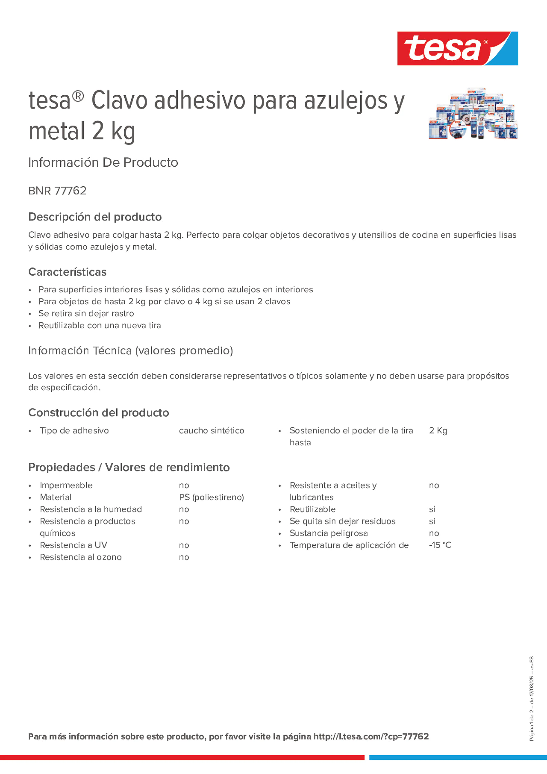 Product information_tesa® 77762_es-ES