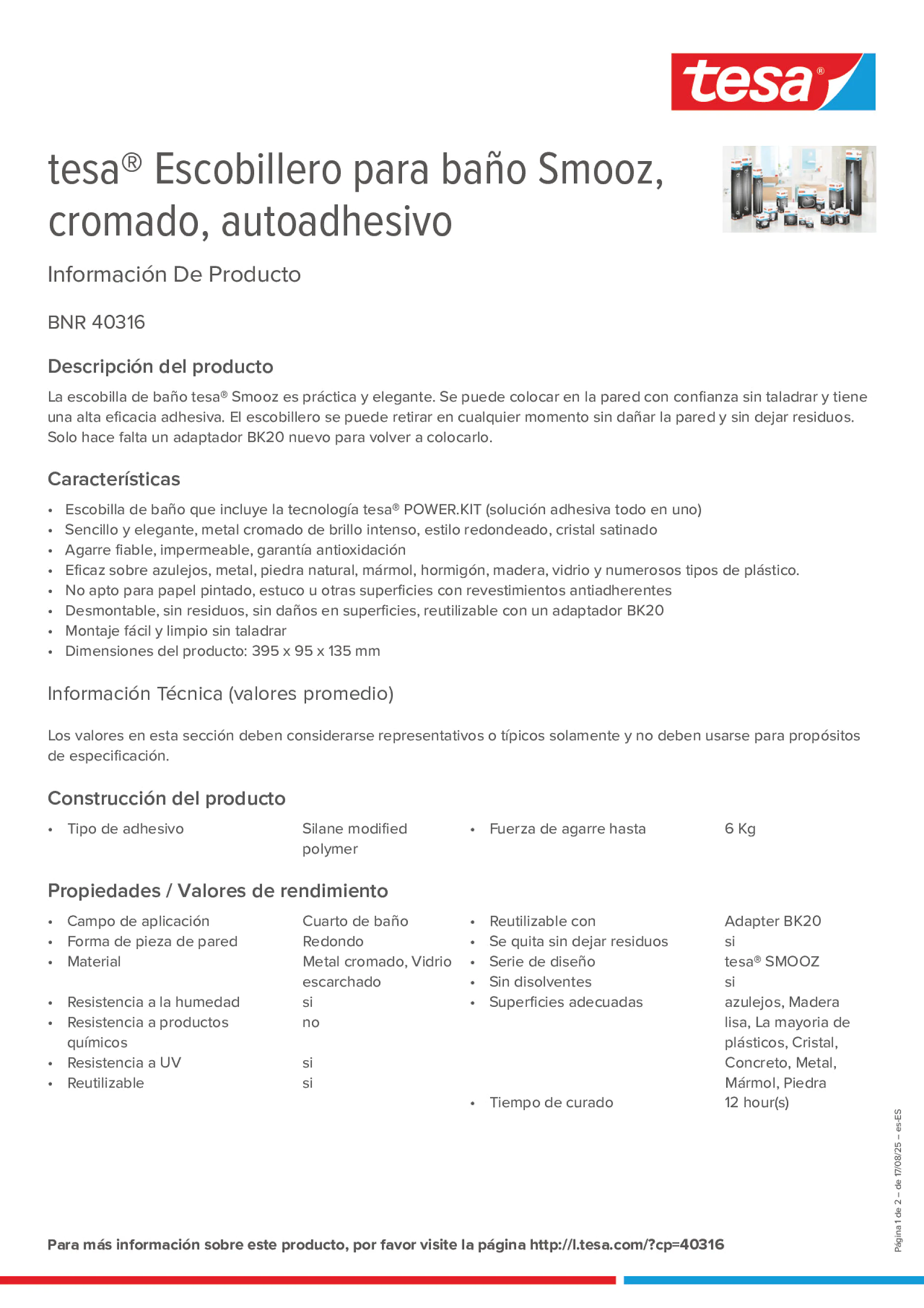 Product information_tesa® 40316_es-ES