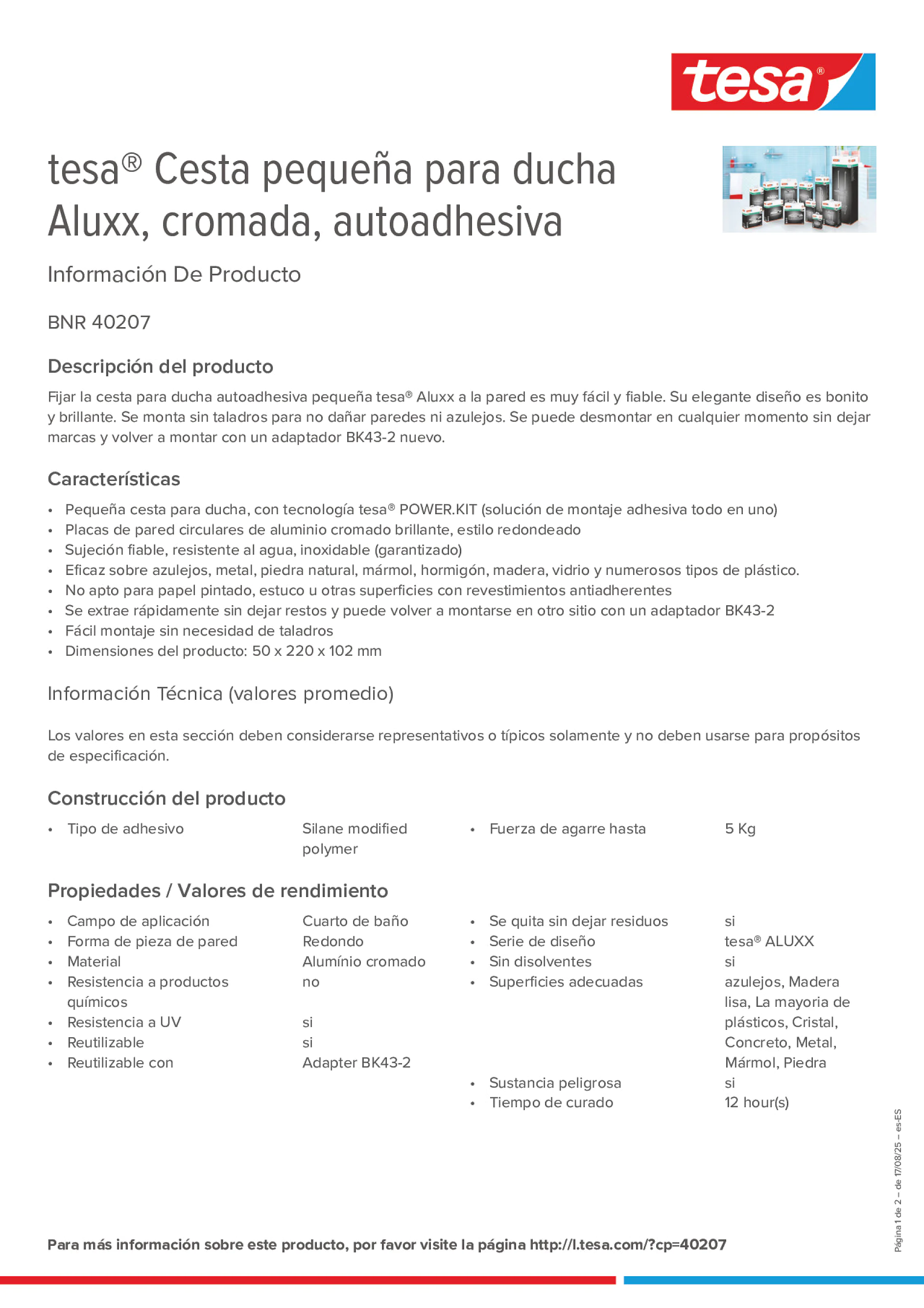 Product information_tesa® 40207_es-ES