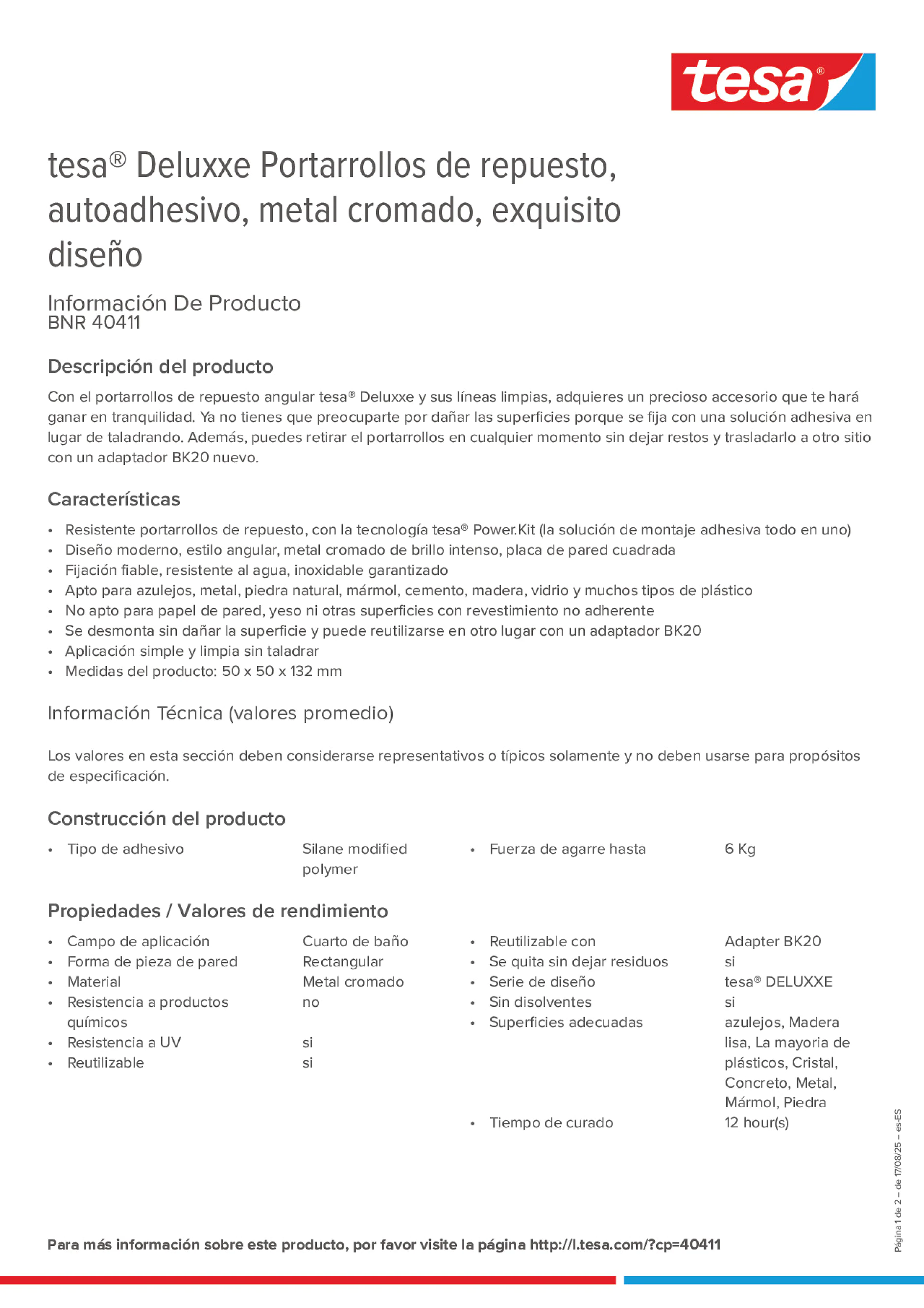 Product information_tesa® 40411_es-ES