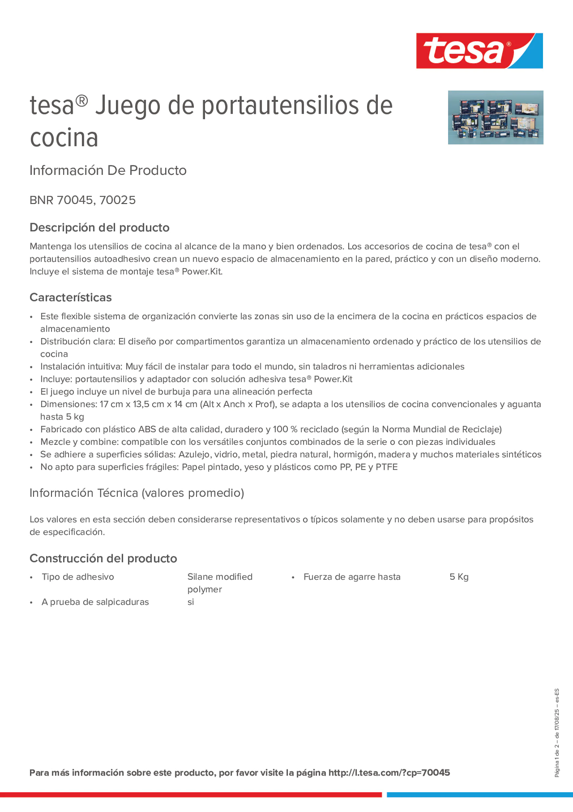 Product information_tesa® 70045_es-ES