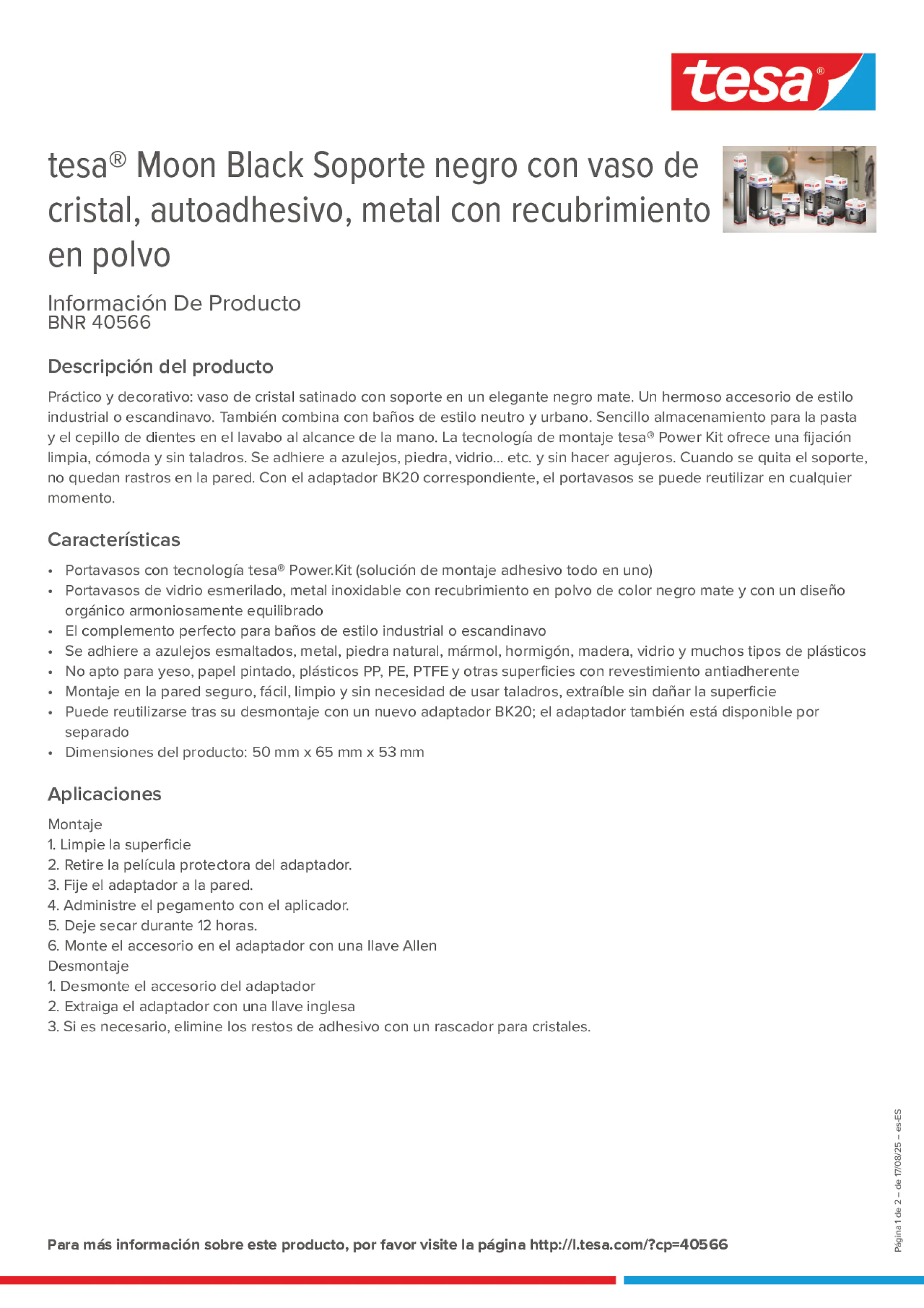 Product information_tesa® 40566_es-ES