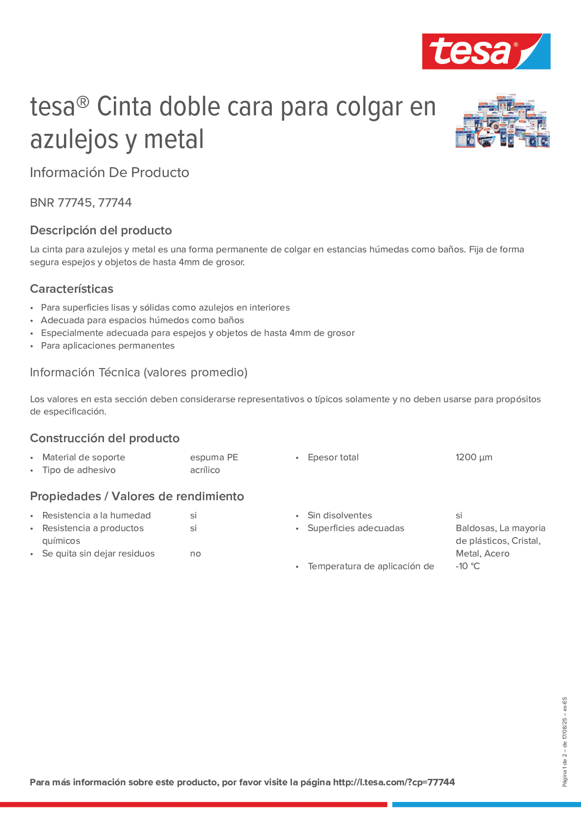 Product information_tesa® 77744_es-ES