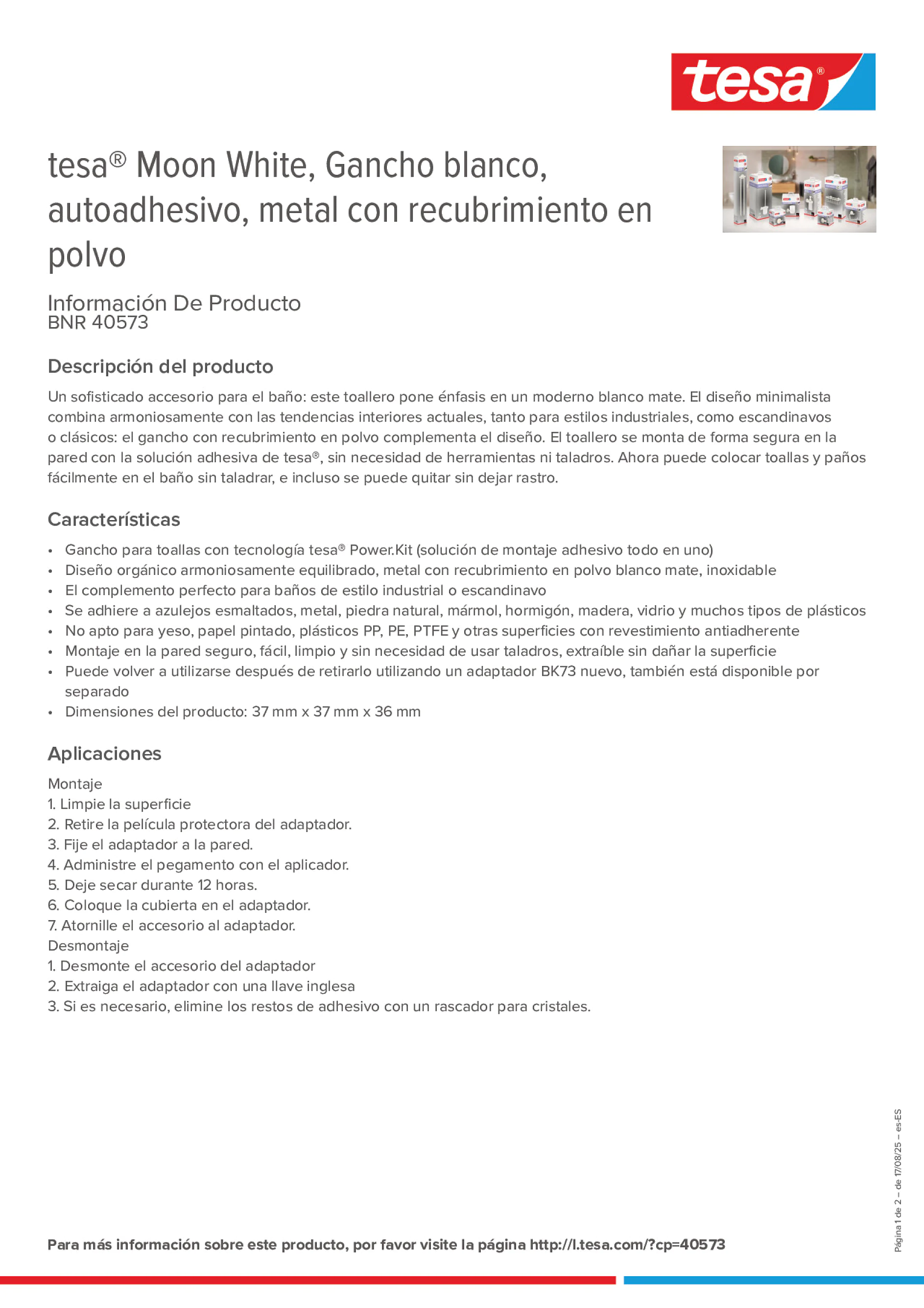 Product information_tesa® 40573_es-ES